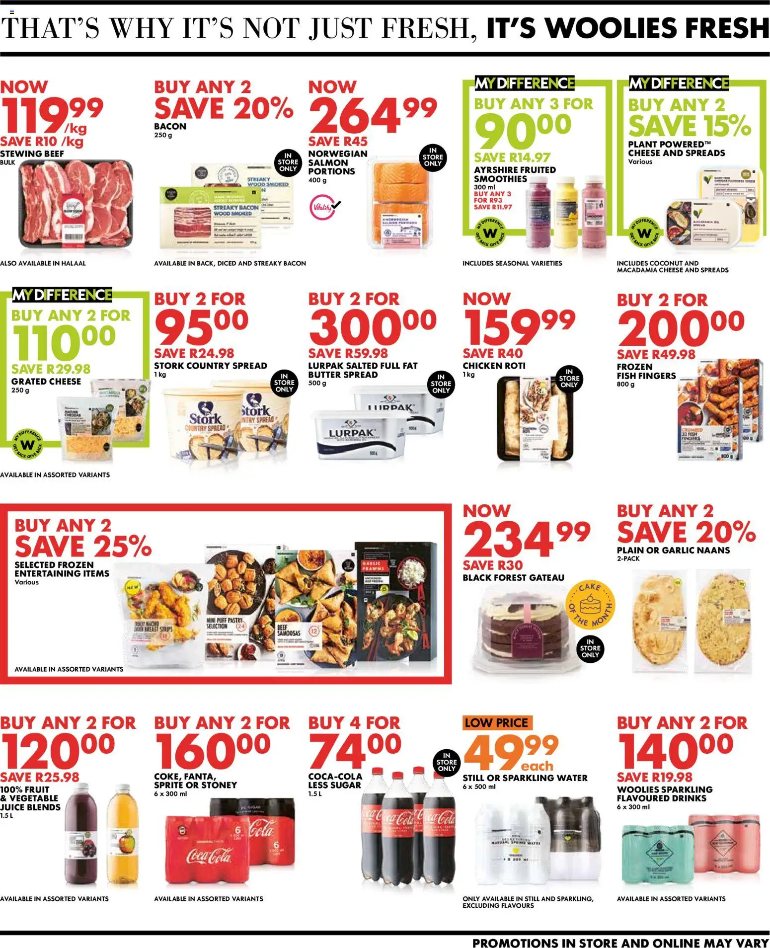 New Woolworths catalogue – valid from 06.04.2026 | Page: 3 | Products: Cheese, Samoosas, Chicken, Sprite