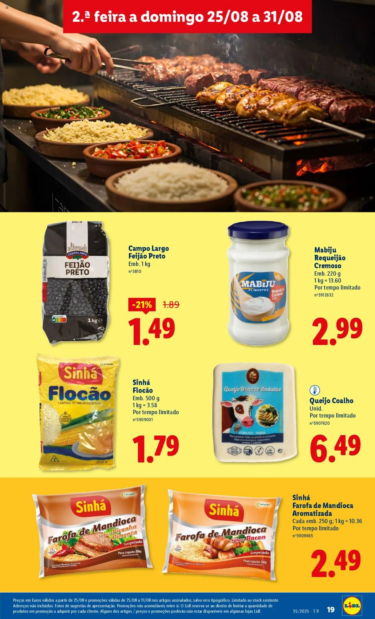 Lidl folheto │ válido de 25.08.2025 | Página: 19 | Produtos: Bacon, Pimenta, Queijo, Requeijão