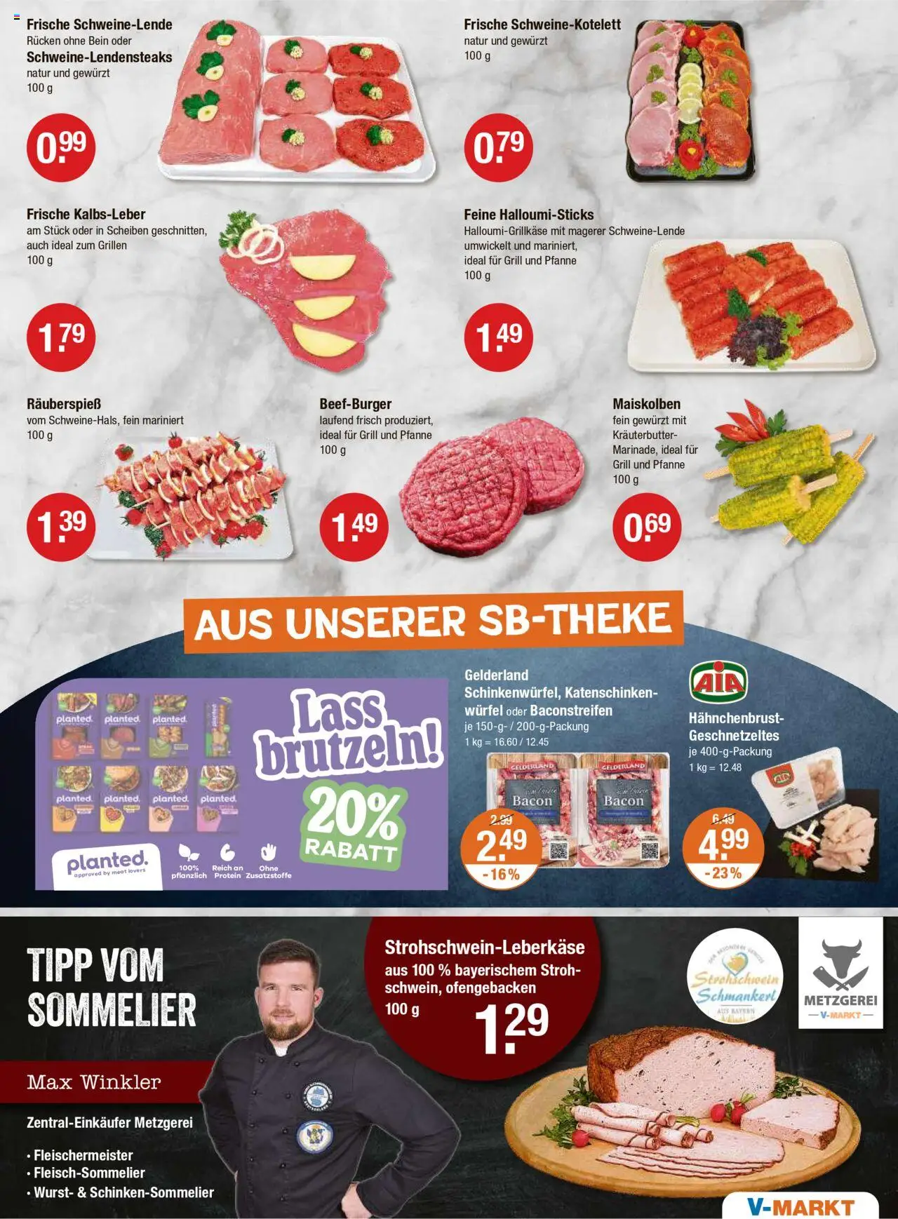 V-Markt - /Oberpfalz - gültig ab dem 21.08.2025 | Seite: 3 | Produkte: Grill, Kräuterbutter, Wurst, Hahnchenbrust
