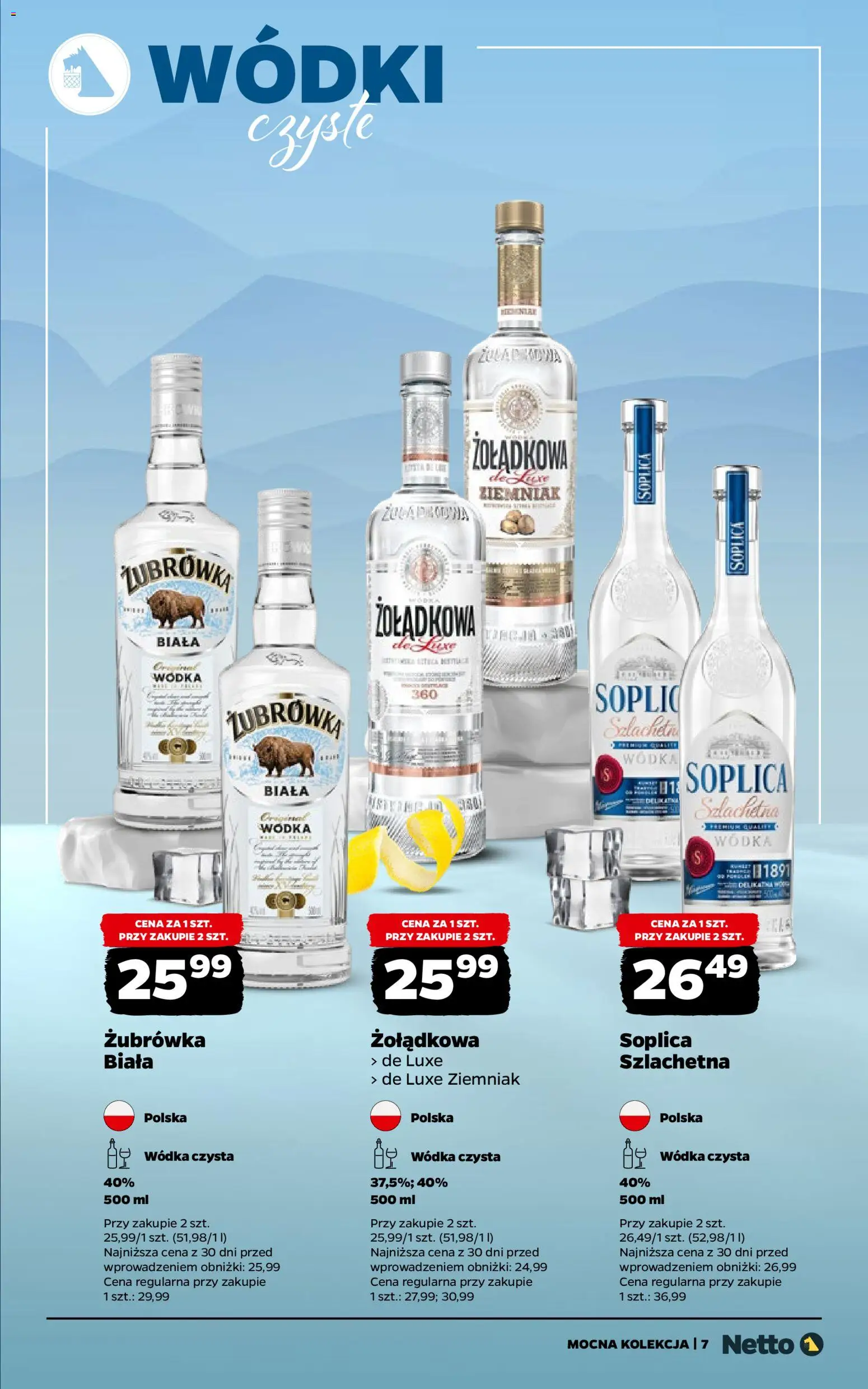 Netto gazetka - Alkohole mocne od 05.01.2026 | Strona: 7 | Produkty: Żubrówka, Wódka