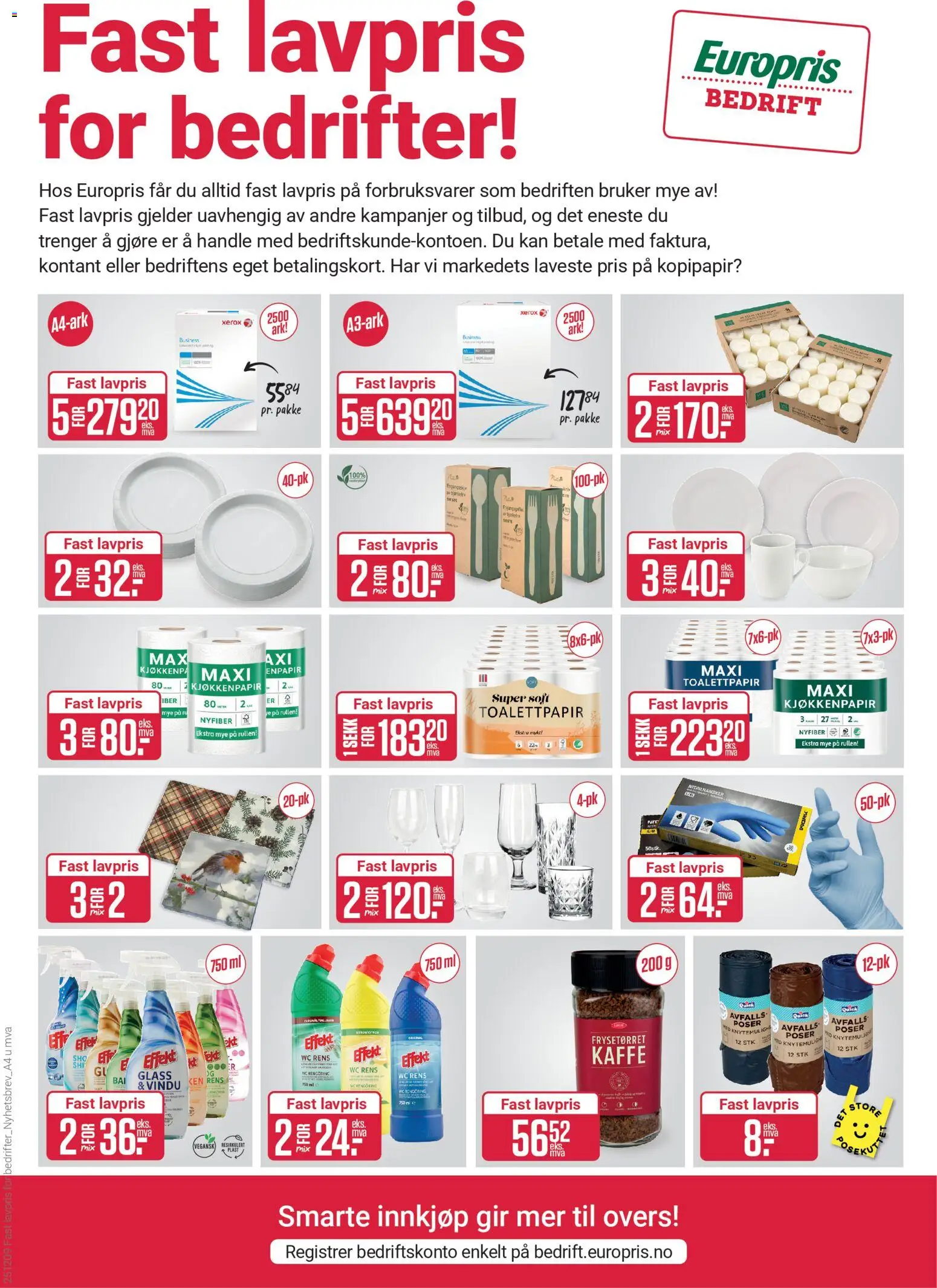 {H1} | Side: 13 | Produkter: Skottkärra, Toalettpapir, WC rens, Glass