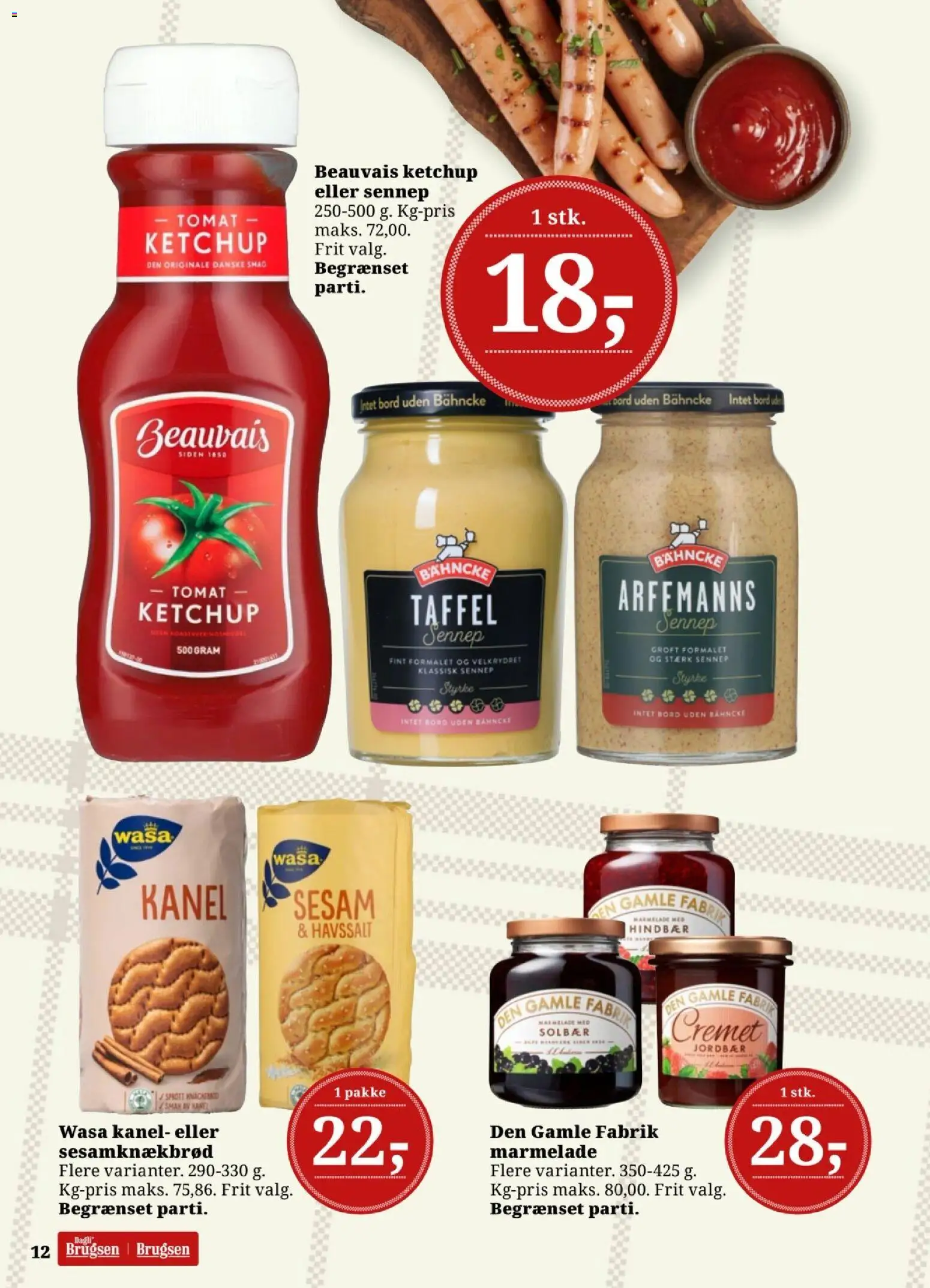 Dagli'Brugsen tilbudsavis – gyldig fra 16.01.2026 | Side: 13 | Produkter: Ketchup, Sennep, Marmelade, Solbær