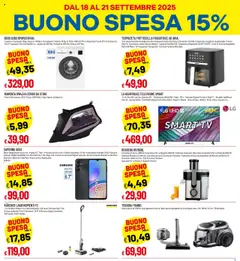 Volantino Famila del 18.09.2025 | Pagina: 3 | Prodotti: Spazzola, Tv samsung, Aspirapolvere, Samsung