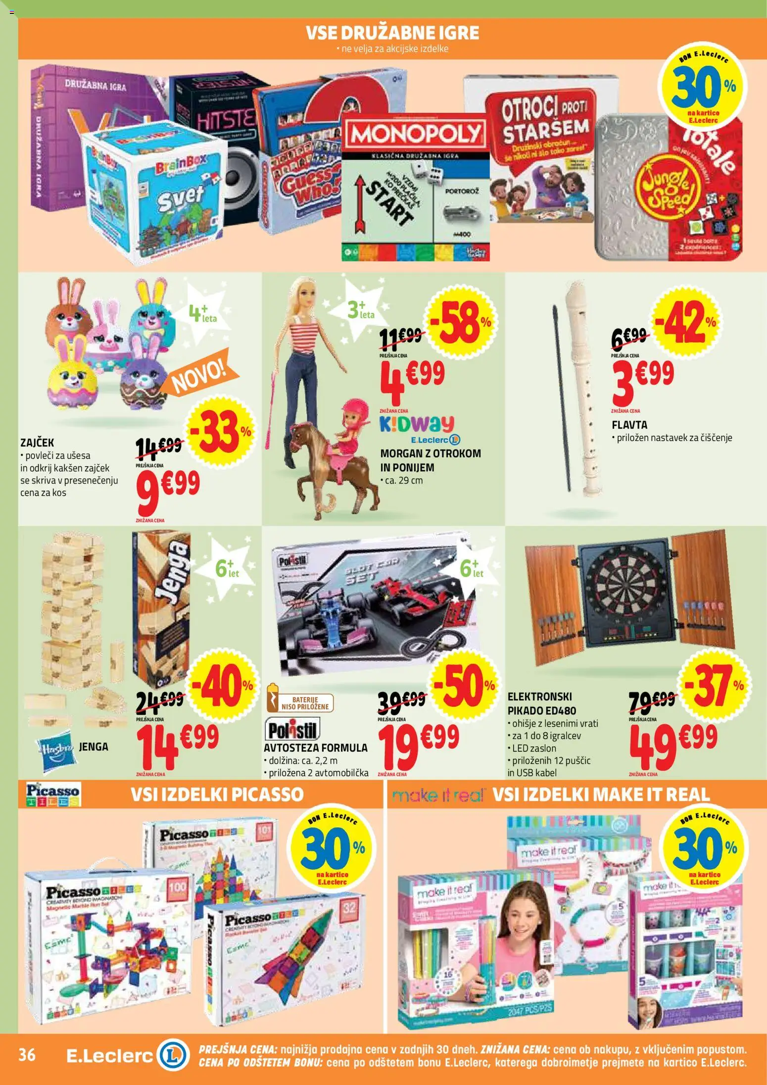 Novi E.leclerc katalog ponudbe – veljaven od 25.03.2026 | Stran: 36 | Izdelki: Kabel, Usb, Baterije, Kos