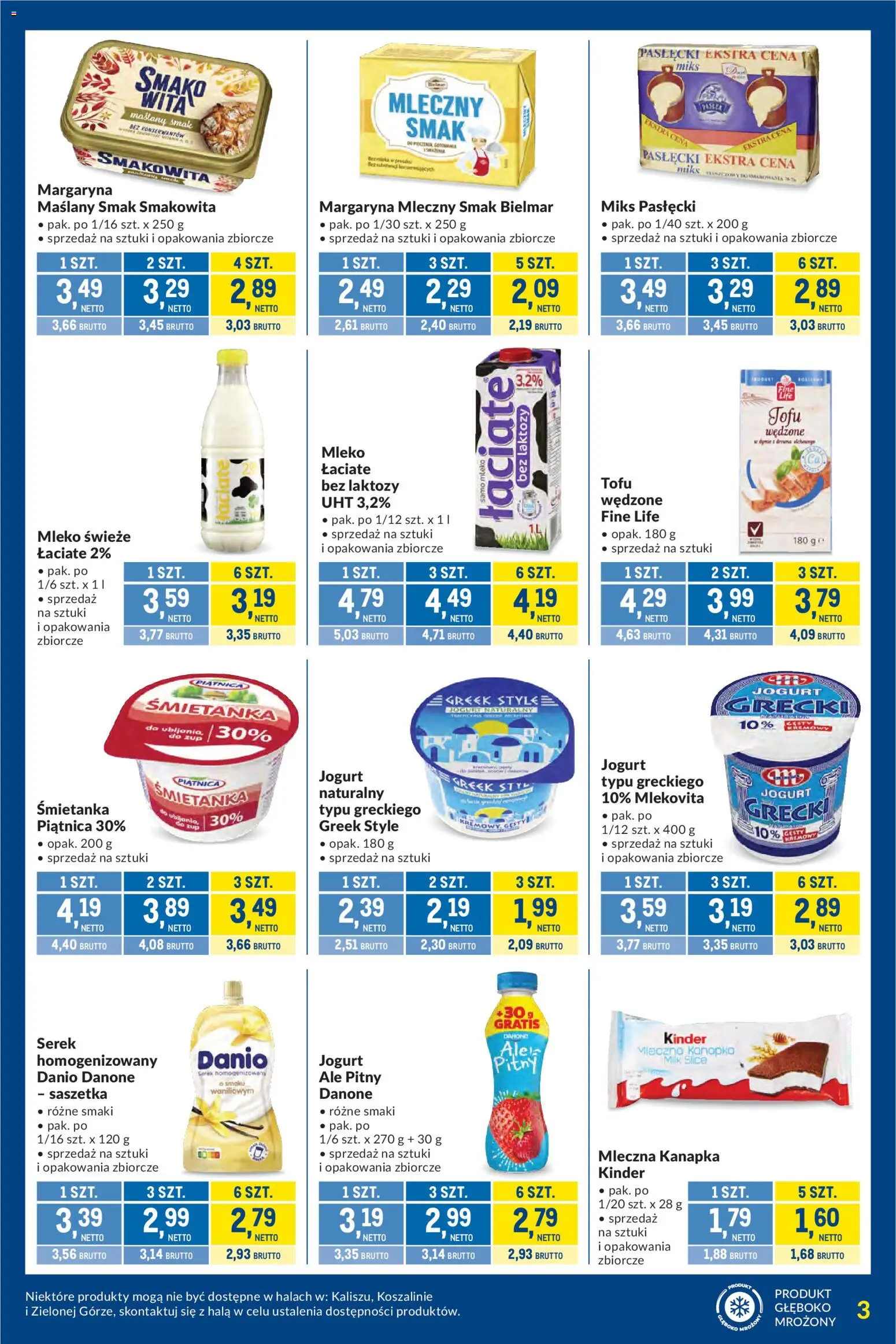 Makro Gazetka - Kupujesz więcej płacisz mniej od 28.10.2025 | Strona: 3 | Produkty: Bez laktozy, Jogurt pitny, Margaryna, Mleko