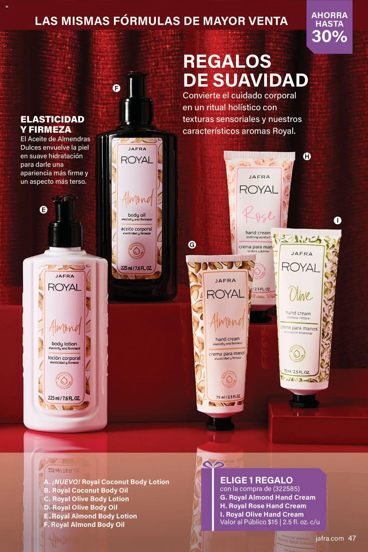JAFRA folleto │ válido desde el 01.10.2025 | Página: 47 | Productos: Aceite, Crema, Body, Crema para manos