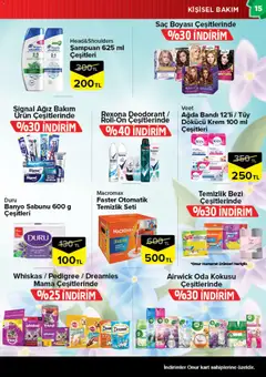10.03.2026 tarihinden itibaren geçerli olan Onur Market kataloğu önizlemesi | Sayfa: 15