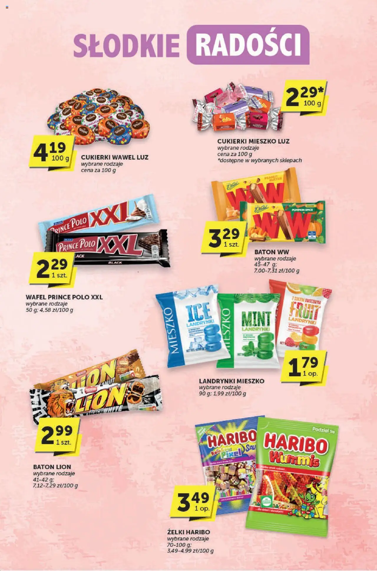 Euro Sklep Gazetka - Katalog od 02.10.2025 | Strona: 19 | Produkty: Żelki haribo, Prince polo xxl, Baton, Żelki