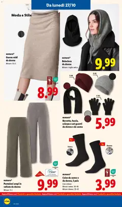 Anteprima del volantino esmara® Pantaloni ampi in velluto da donna, Pantaloni ampi in velluto da donna, Misure: S-L valido a partire dal 27.10.2025 | Pagina: 40 | Prodotti: Pantaloni, Sciarpa, Guanti, Gonna