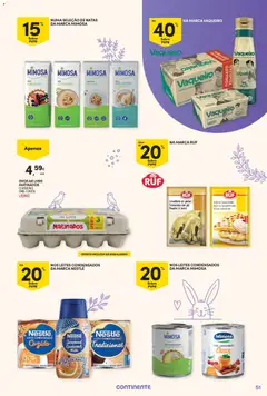 Pré-visualização MIMOSA NATA CREMOSA, Nata cremosa válido de 17.03.2026 | Página: 51 | Produtos: Pó, Polvo, Leite, Açúcar