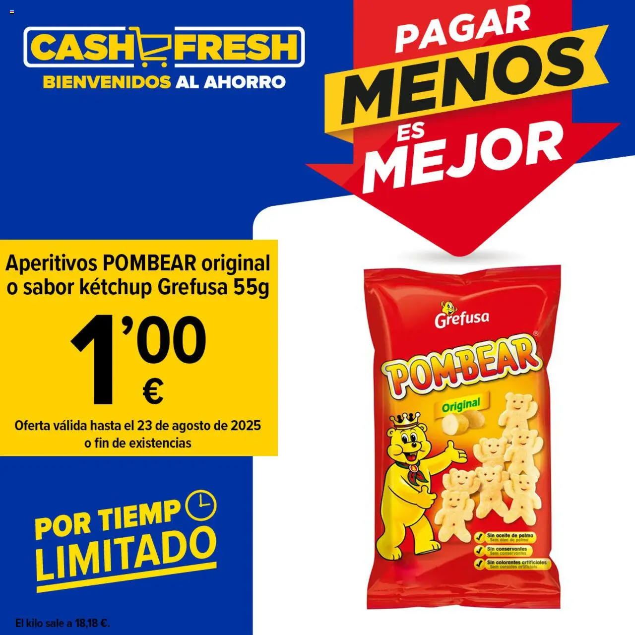 Cash Fresh folleto │ válido desde el 18.08.2025 | Página: 1 | Productos: Aceite