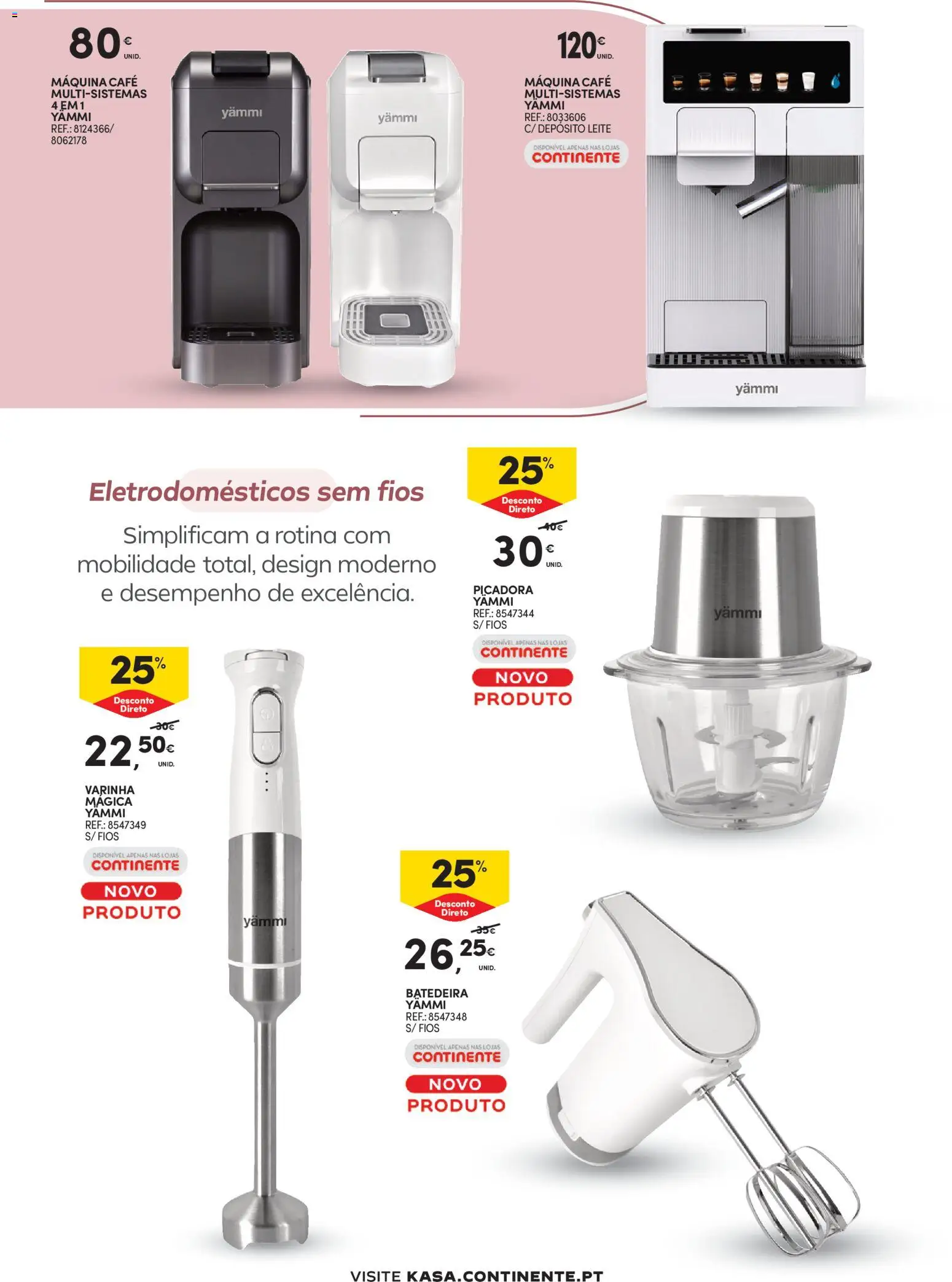 Continente - Tudo para a Casa │ válido de 24.02.2026 | Página: 6 | Produtos: Batedeira, Leite, Café