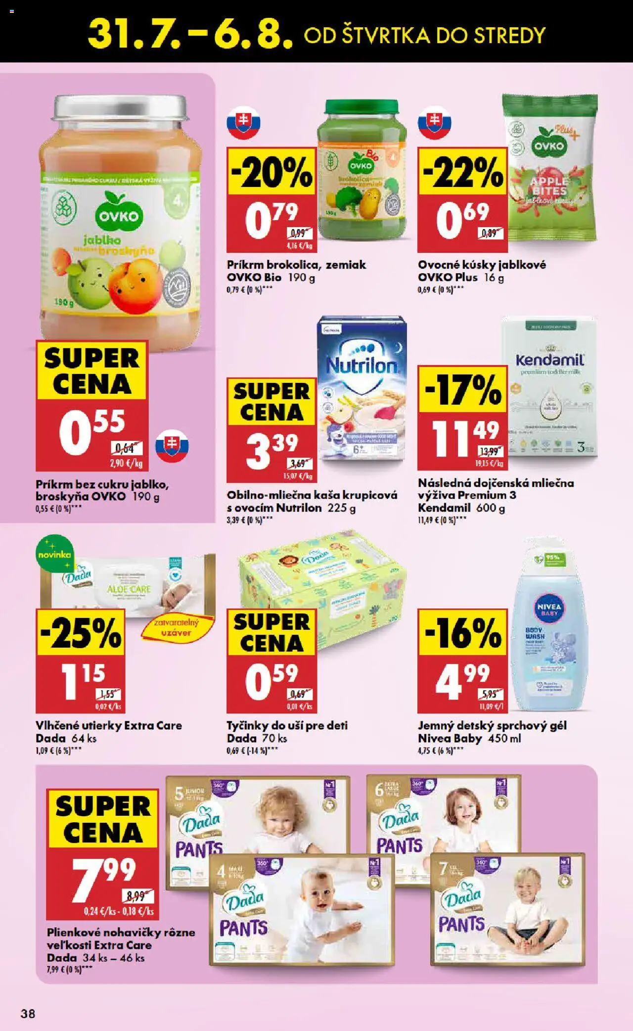 Biedronka leták │ platný od 31.07.2025 | Strana: 38 | Produkty: Nivea, Nutrilon, Apple, Nohavičky