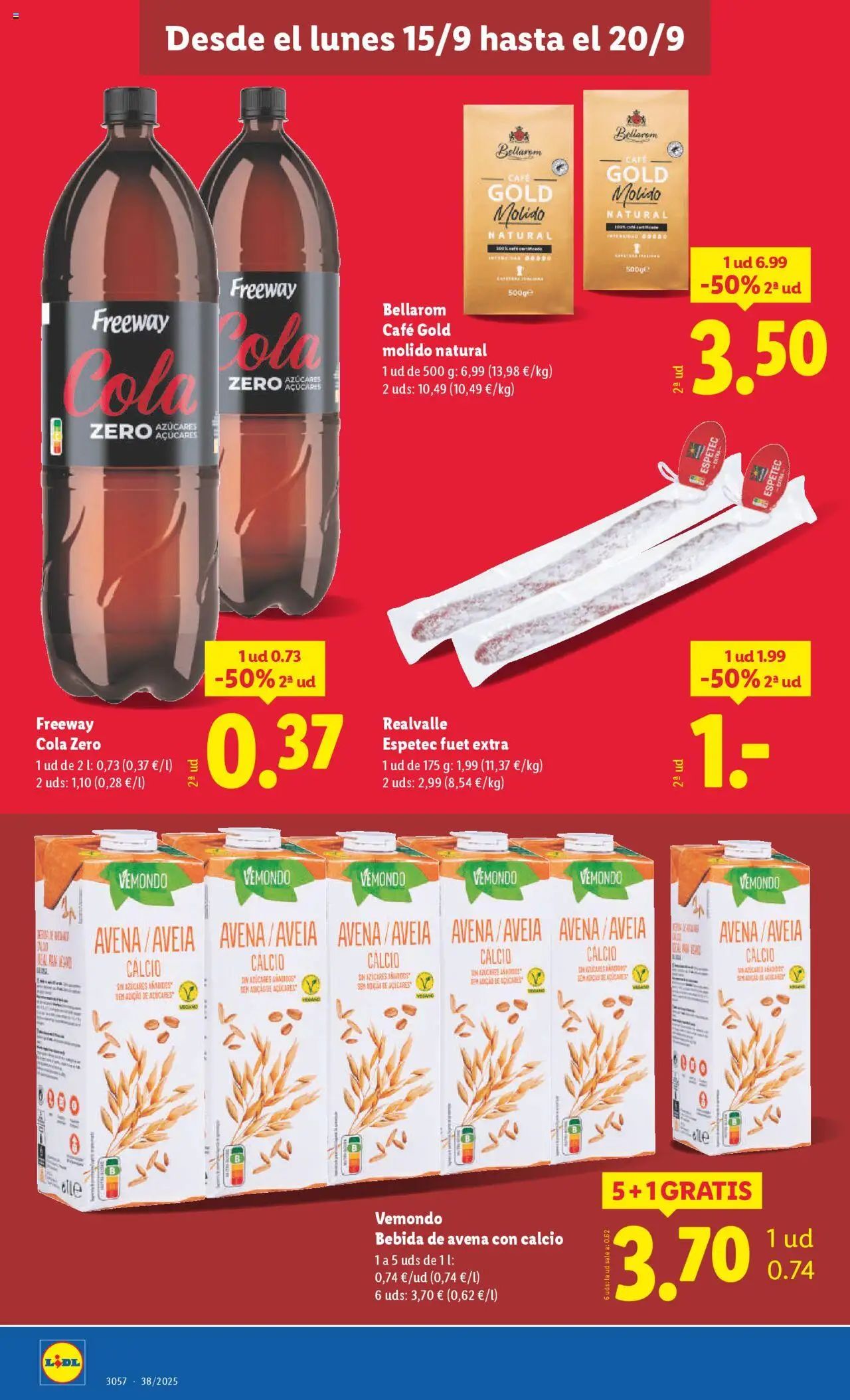 Lidl - Teruel Fuenfresca │ válido desde el 15.09.2025 | Página: 4 | Productos: Café, Bebida de avena