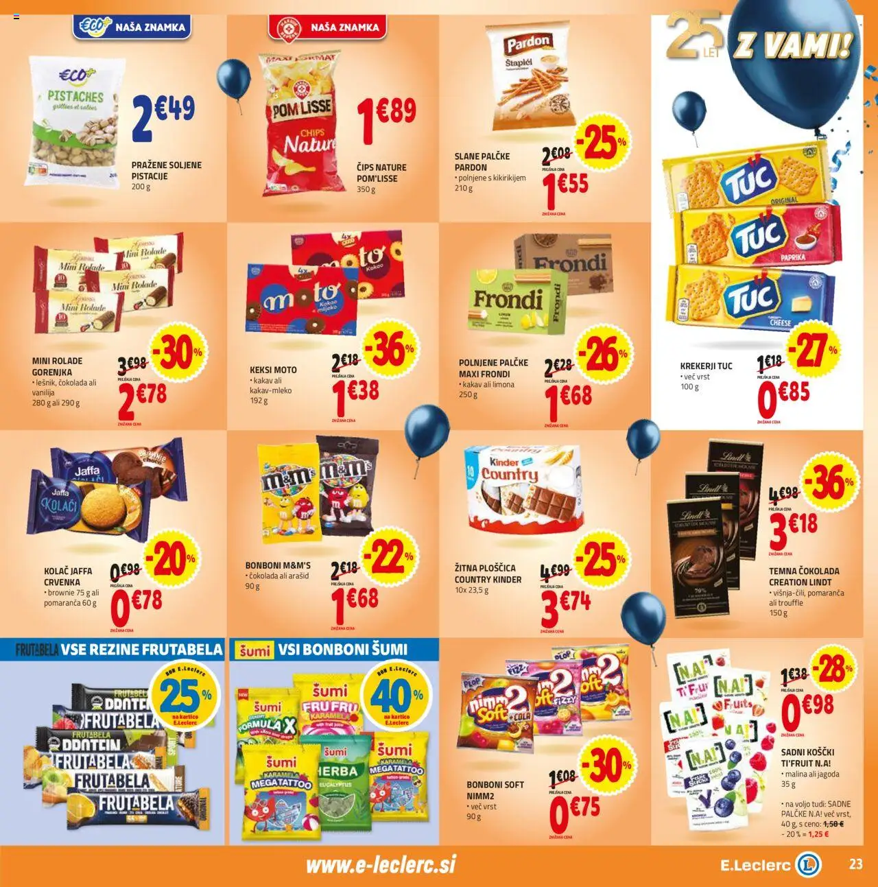 E.leclerc katalog │ velja od 11.06.2025 | Stran: 23 | Izdelki: Kolač, Paprika, Pistacije, Limona
