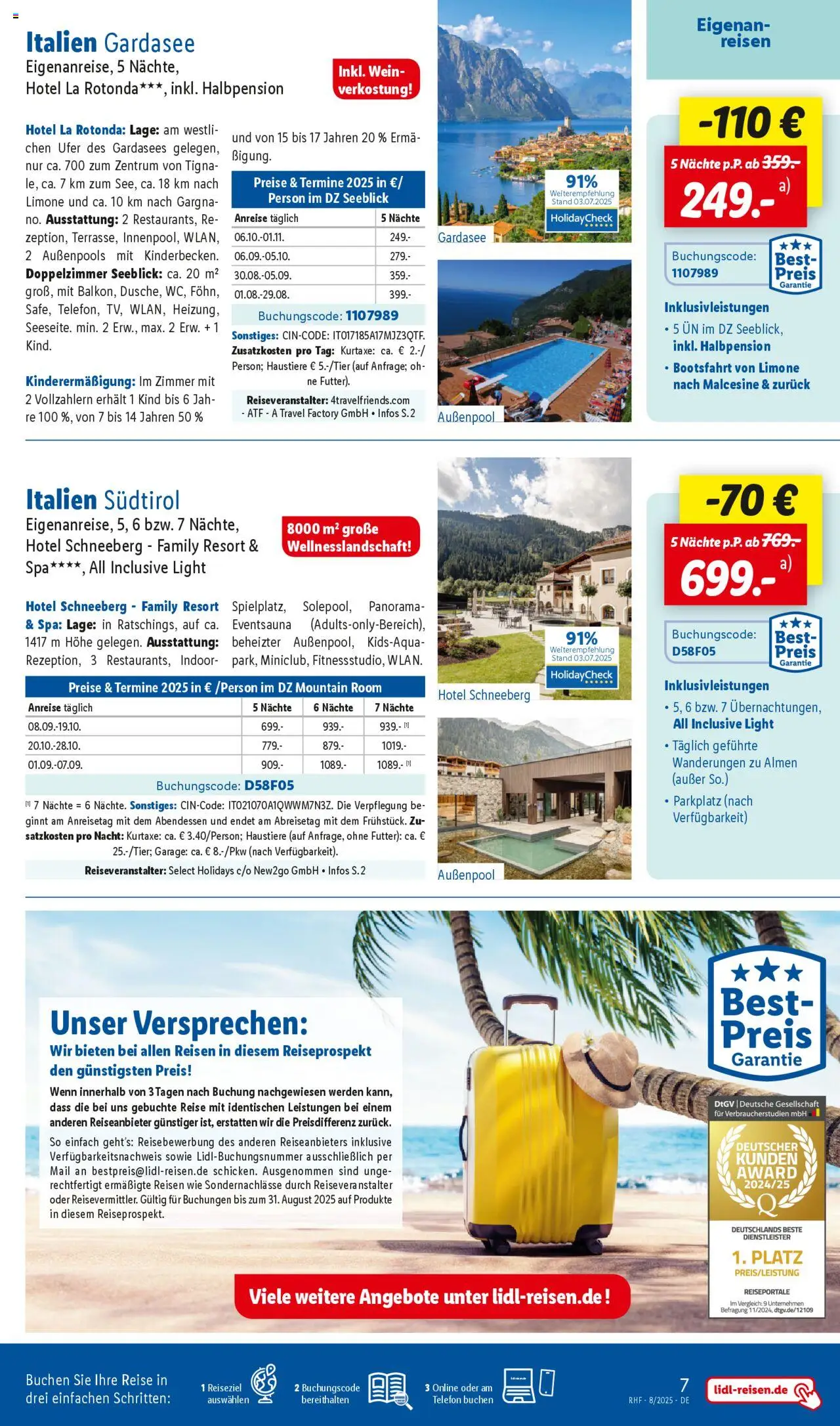 Lidl Reisen Prospekt 	 - gültig ab dem 30.07.2025 | Seite: 7 | Produkte: Wein, Telefon