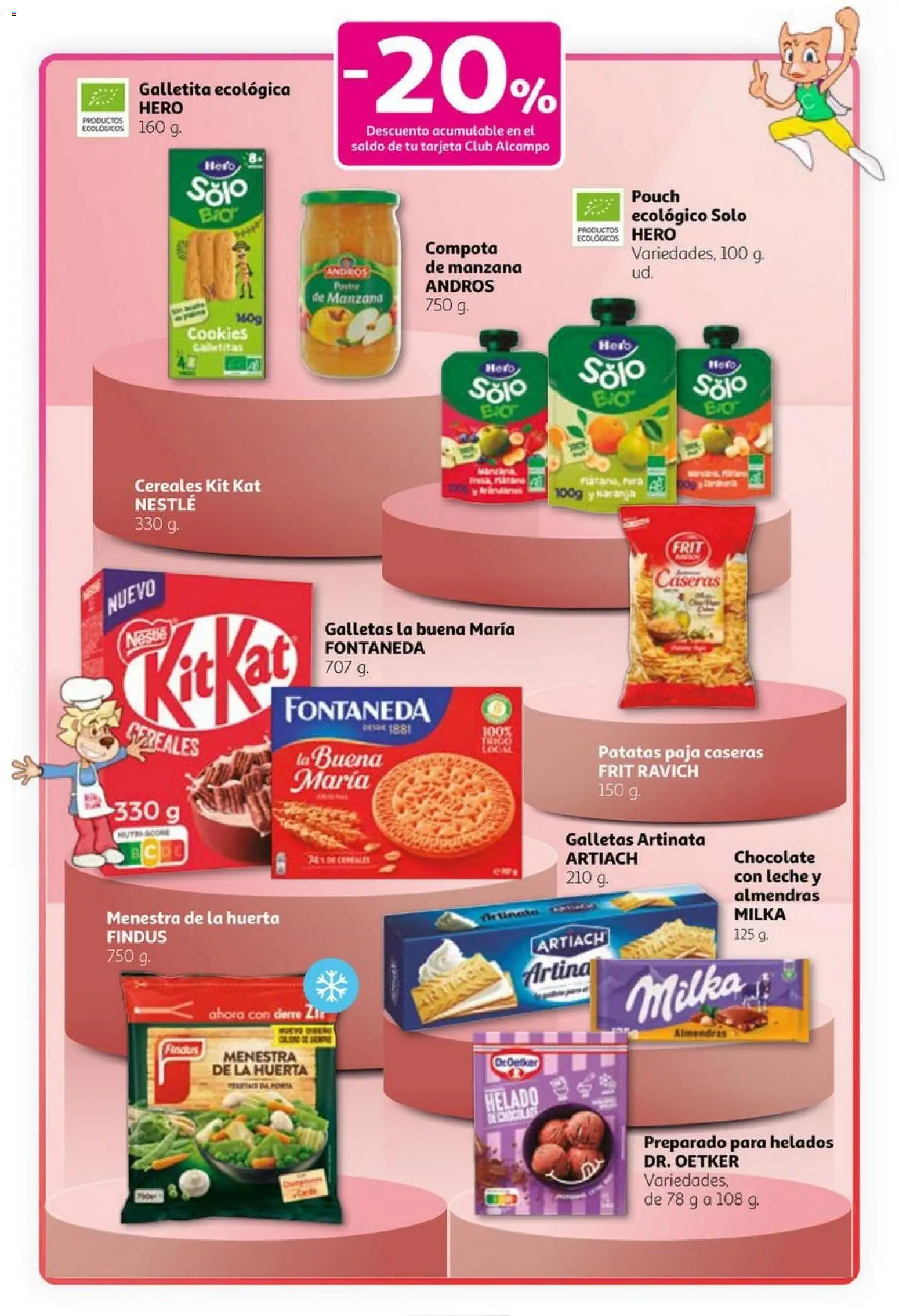 Alcampo - Club Nacional  │ válido desde el 23.10.2025 | Página: 25 | Productos: Leche, Chocolate, Galletas, Helado