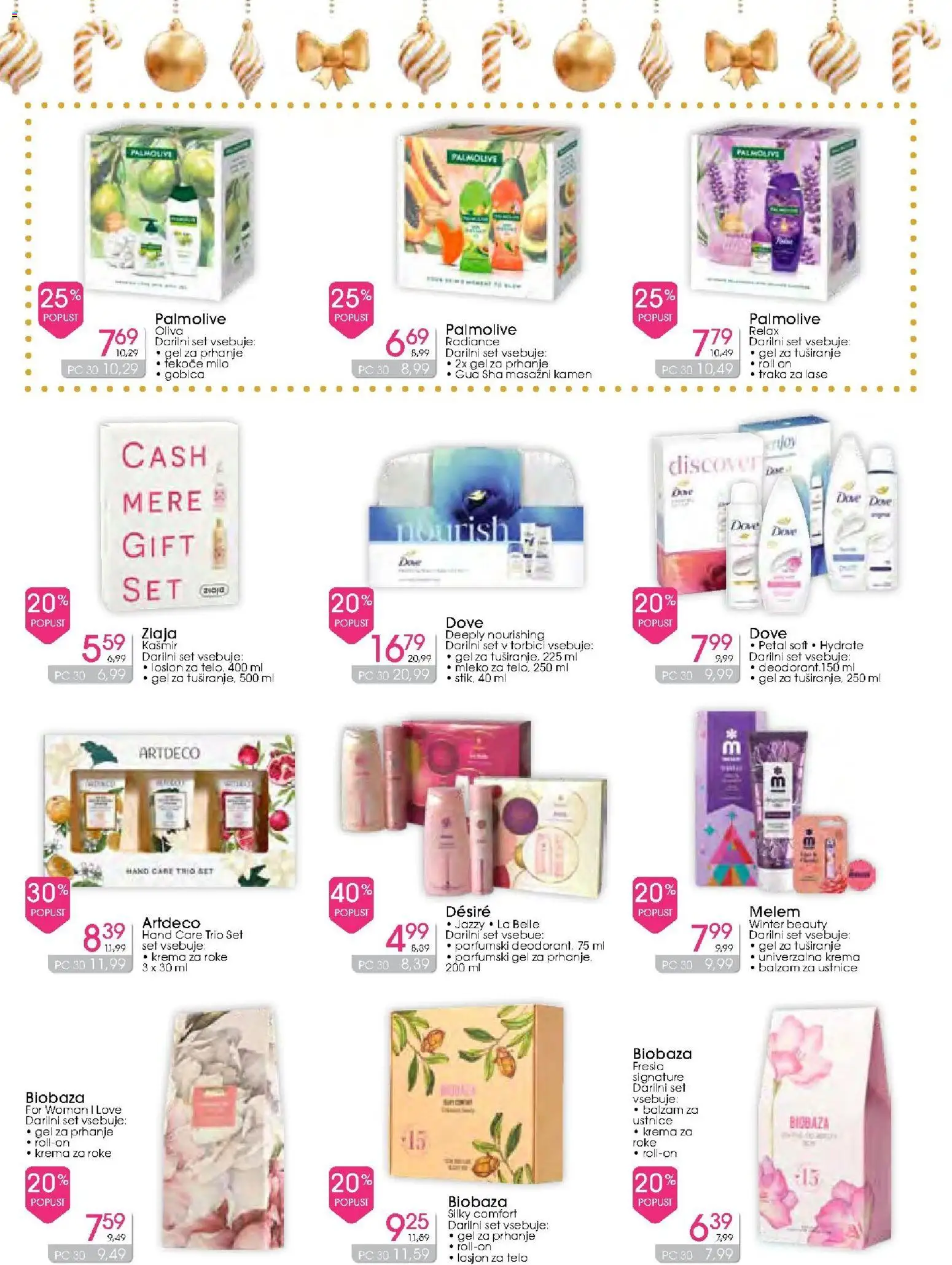 Novi Tuš drogerija katalog ponudbe – veljaven od 03.12.2025 | Stran: 24 | Izdelki: Gel za prhanje, Balzam za ustnice, Gobica, Mleko