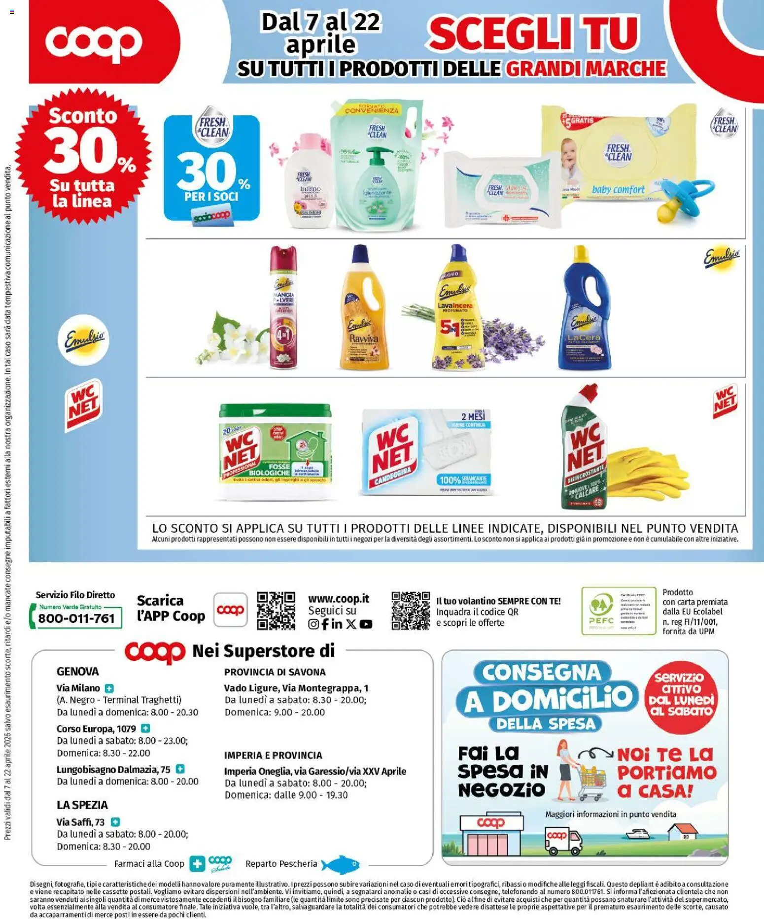 Volantino COOP del 07.04.2026 | Pagina: 12 | Prodotti: Tè, Candeggina, Intimo, Data