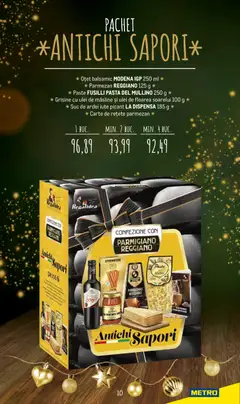 Ofertele Metro valabile de la 24.11.2025 | Pagină: 10 | Produse: Ardei, Ulei, Oțet, Parmezan