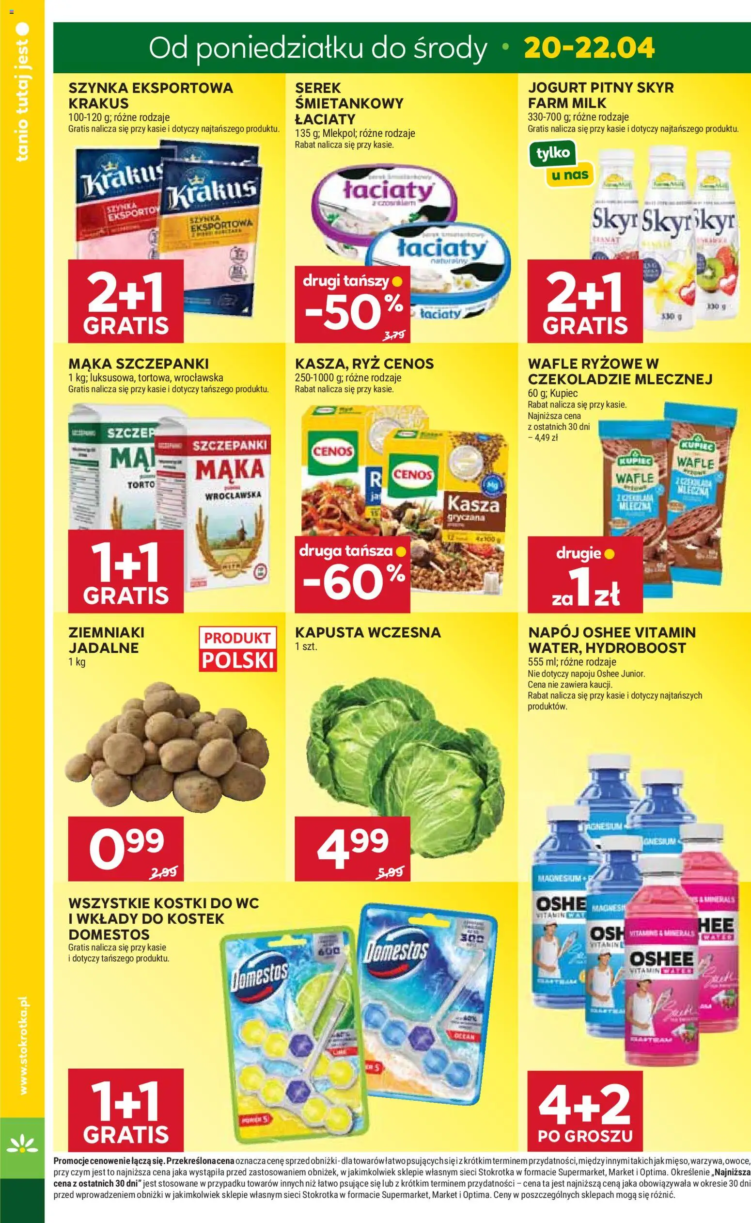 Stokrotka gazetka - Market od 16.04.2026 | Strona: 10 | Produkty: Kostki do wc, Jogurt pitny, Ryż, Owoce