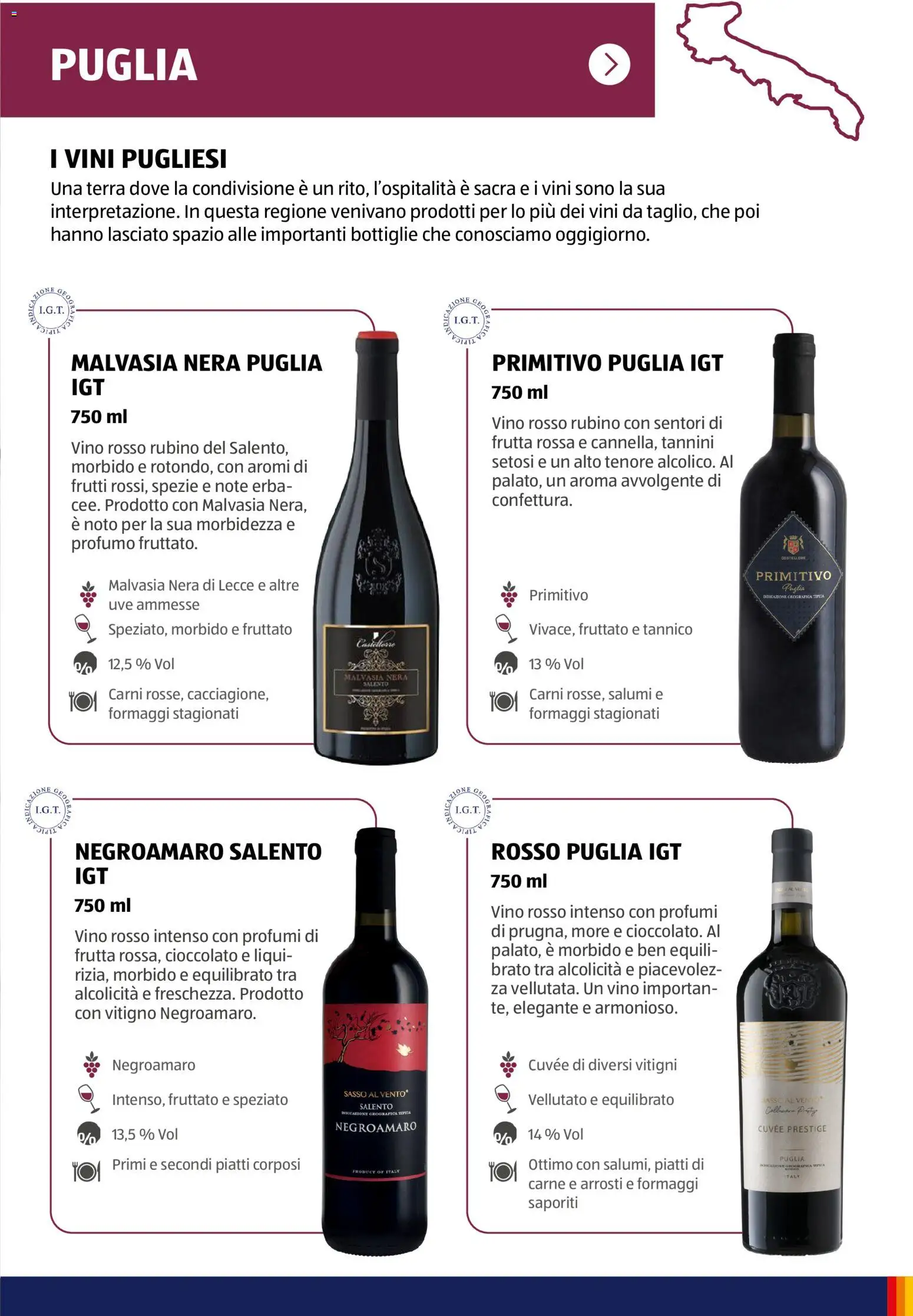 Volantino Aldi del 12.01.2026 | Pagina: 11 | Prodotti: Spezie, Frutta, Vino rosso, Terra