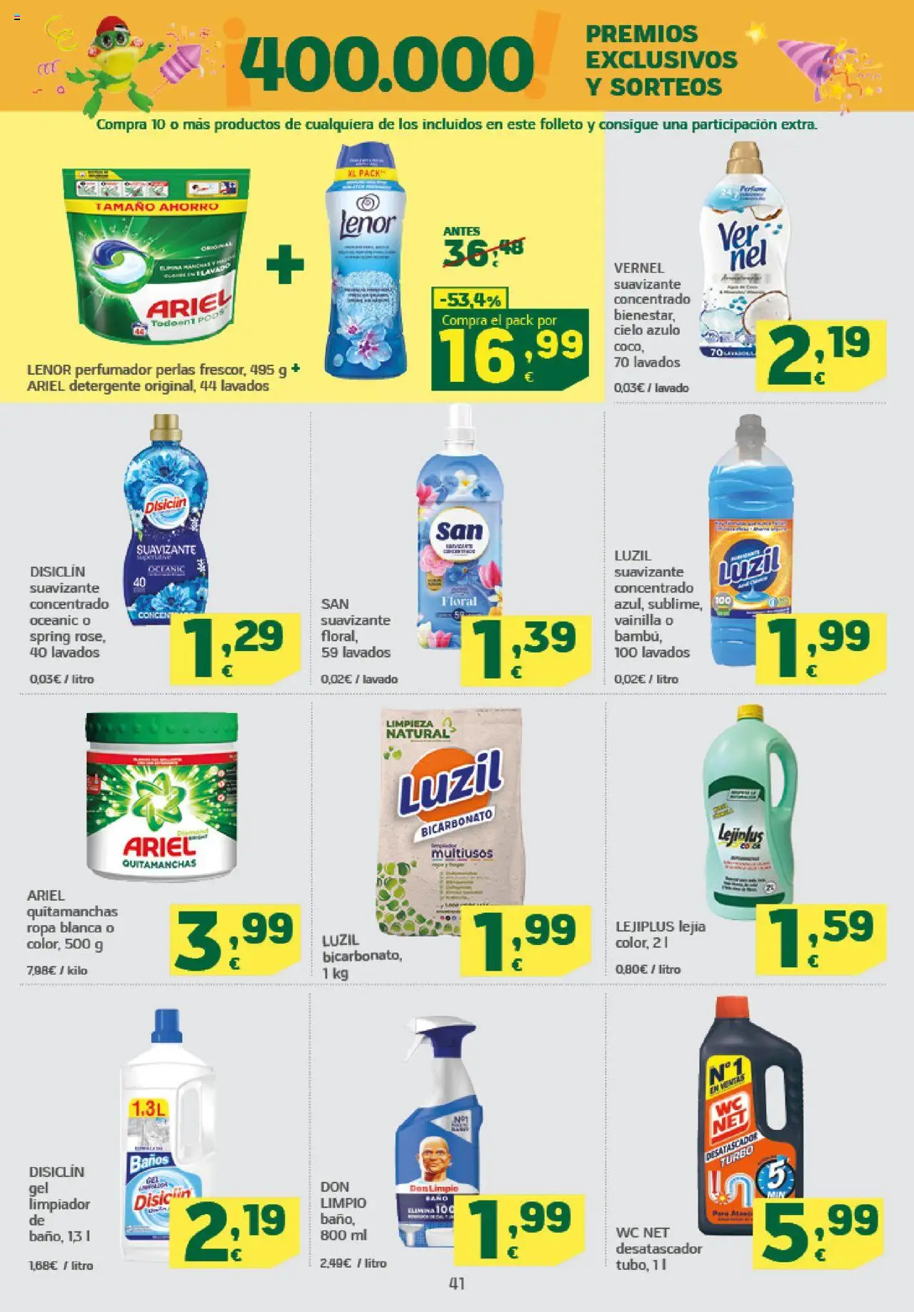 HiperDino folleto │ válido desde el 09.10.2025 | Página: 41 | Productos: Quitamanchas, Detergente, Ropa, Suavizante