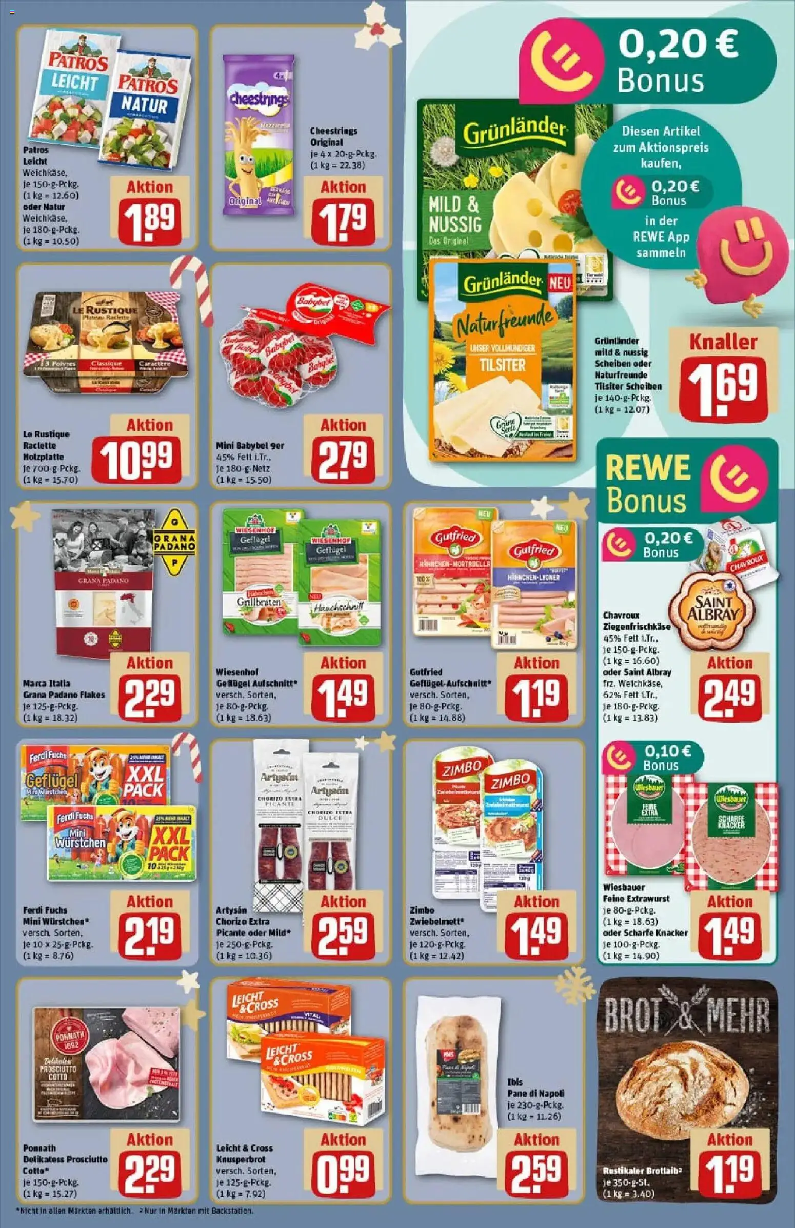 Rewe prospekt Unterföhring	 – gültig ab 07.12.2025 | Seite: 11 | Produkte: Pane, Grunlander, Brot, Raclette