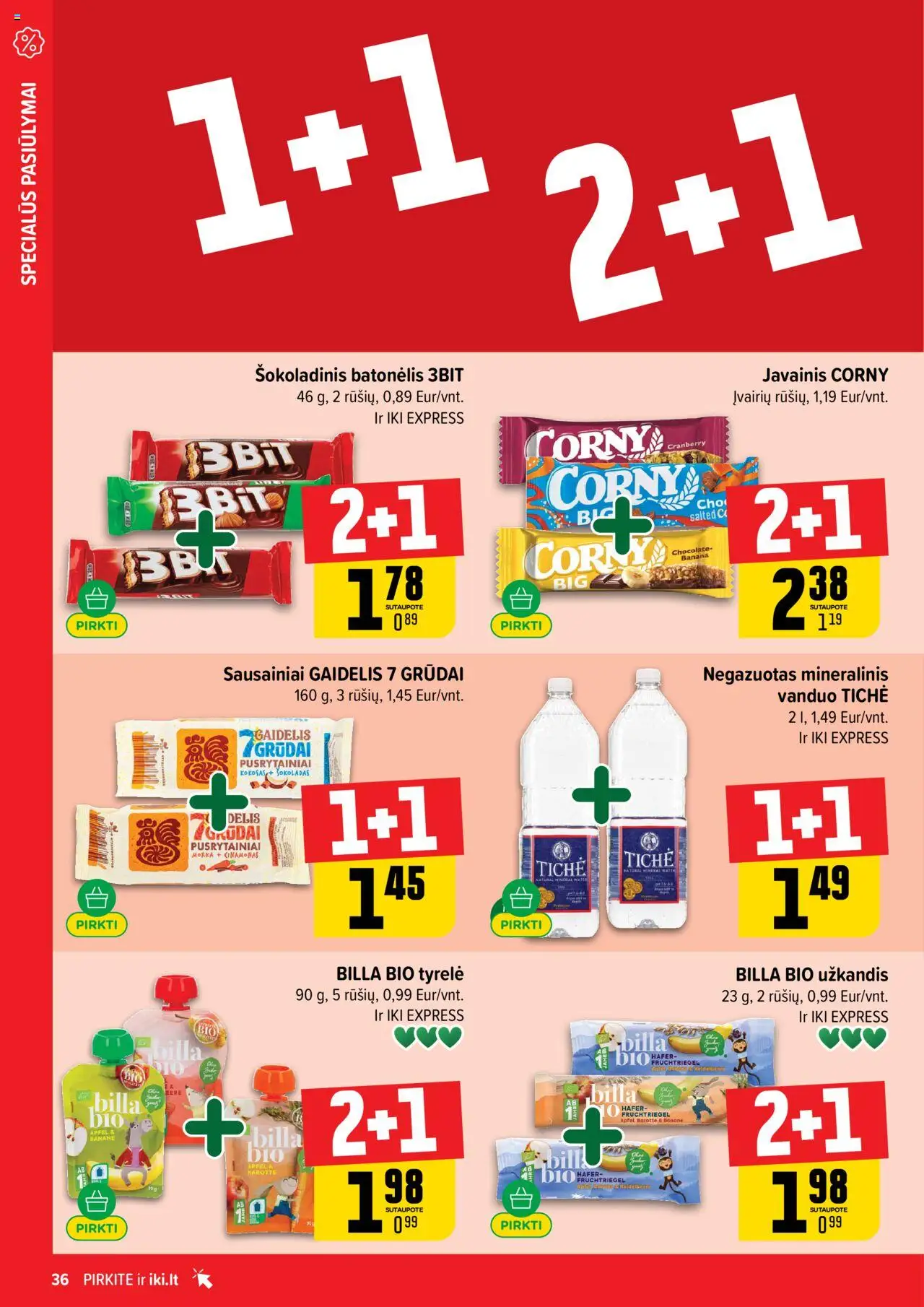 IKI leidinys│galioja nuo 16.06.2025 | Puslapis: 36 | Prekių: Sausainiai, Šokoladas, Šokoladinis batonėlis
