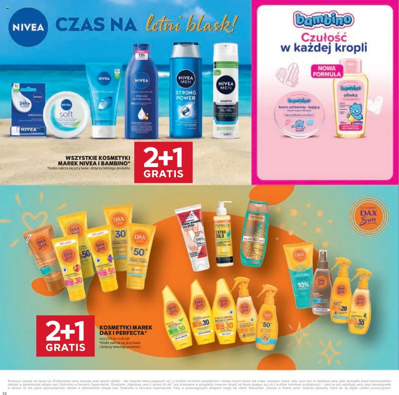 Stokrotka Gazetka - Katalog Kulinarny od 12.06.2025 | Strona: 32 | Produkty: Kosmetyki, Mleczko do ciała, Krem, Lotion