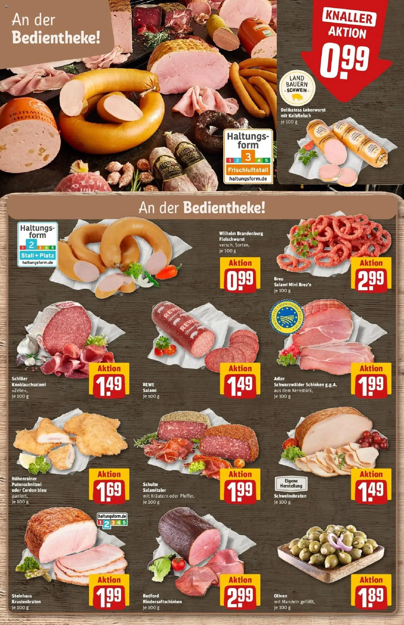 Rewe Prospekt Heppenheim	 – gültig ab 09.03.2026 | Seite: 10 | Produkte: Krustenbraten, Putenschnitzel, Salami, Schinken