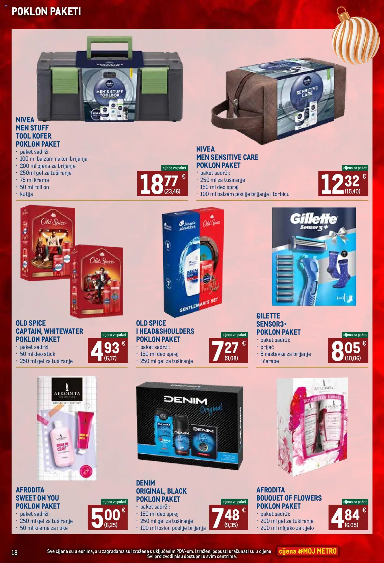 Metro katalog | vrijedi od 03.11.2025 | Stranica: 18 | Proizvodi: Pjena za brijanje, Mlijeko za tijelo, Gel za tuširanje, Krema