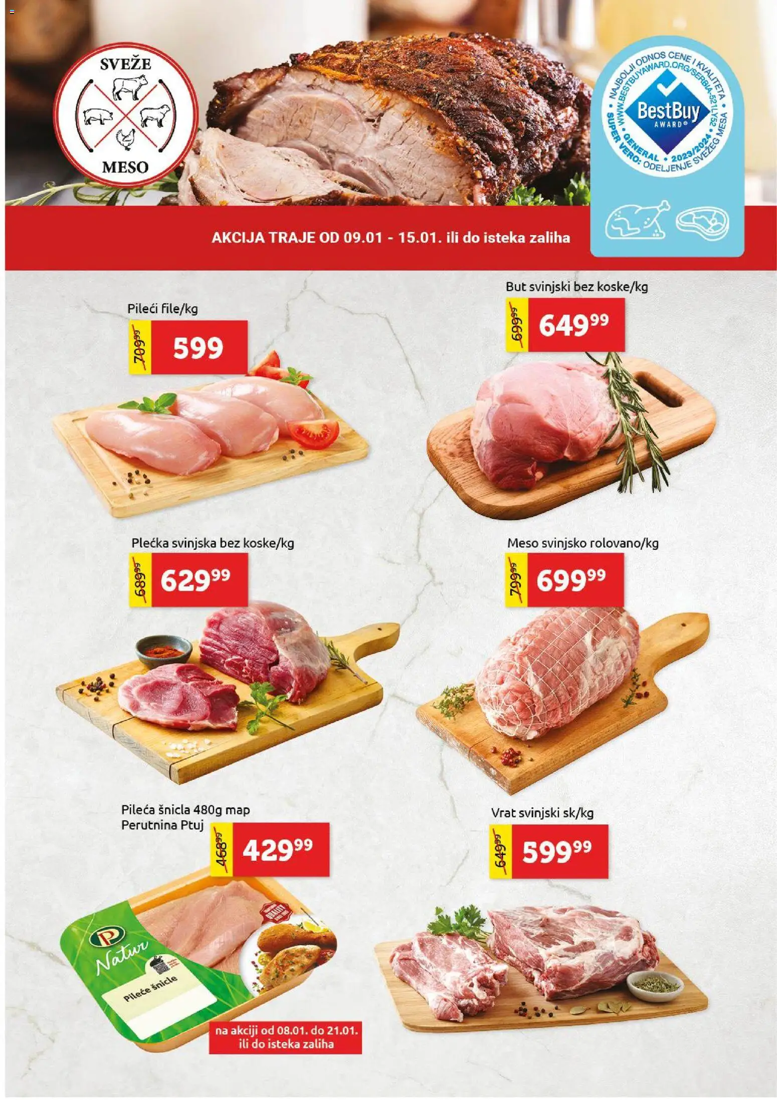 SuperVERO katalog - važi od 08.01.2026 | Strana: 3 | Proizvode: Perutnina Ptuj