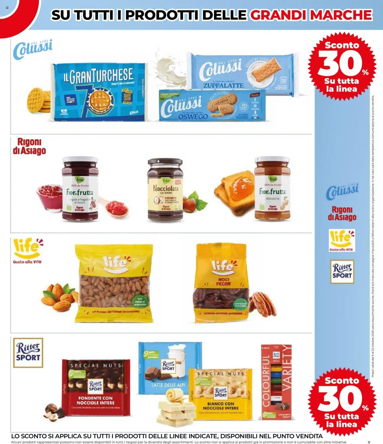 Volantino COOP del 09.10.2025 | Pagina: 9 | Prodotti: Cioccolato, Latte, Nocciole, Data
