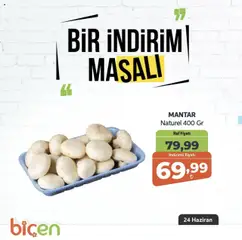 Biçen Market  Bir İndirim MaSali - 24.06.2025 tarihinden itibaren geçerlidir | Sayfa: 9 | Ürünler: Raf, Mantar