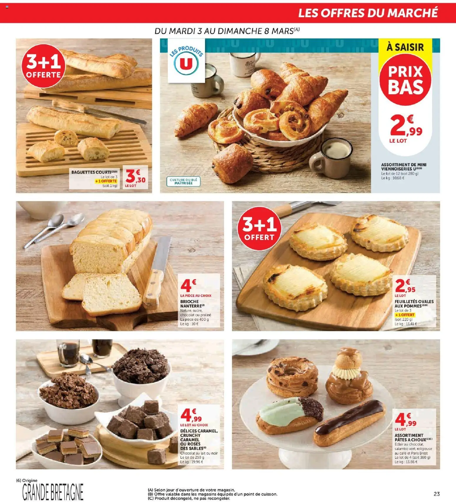 {H1} | Page: 23 | Produits: Café, Chocolat, Pommes, Pâtes