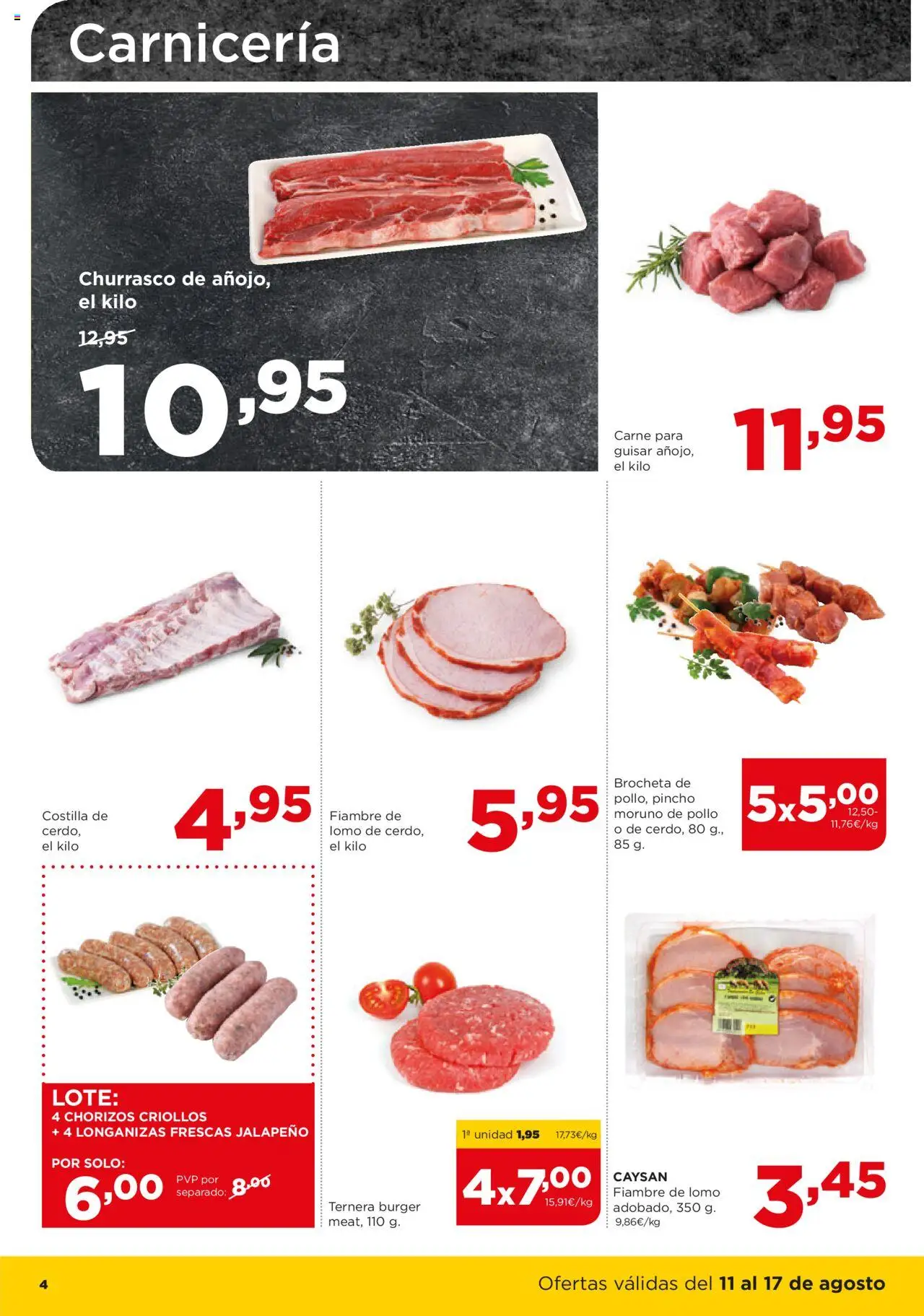 Alimerka folleto Castilla y León │ válido desde el 11.08.2025 | Página: 4 | Productos: Cerdo