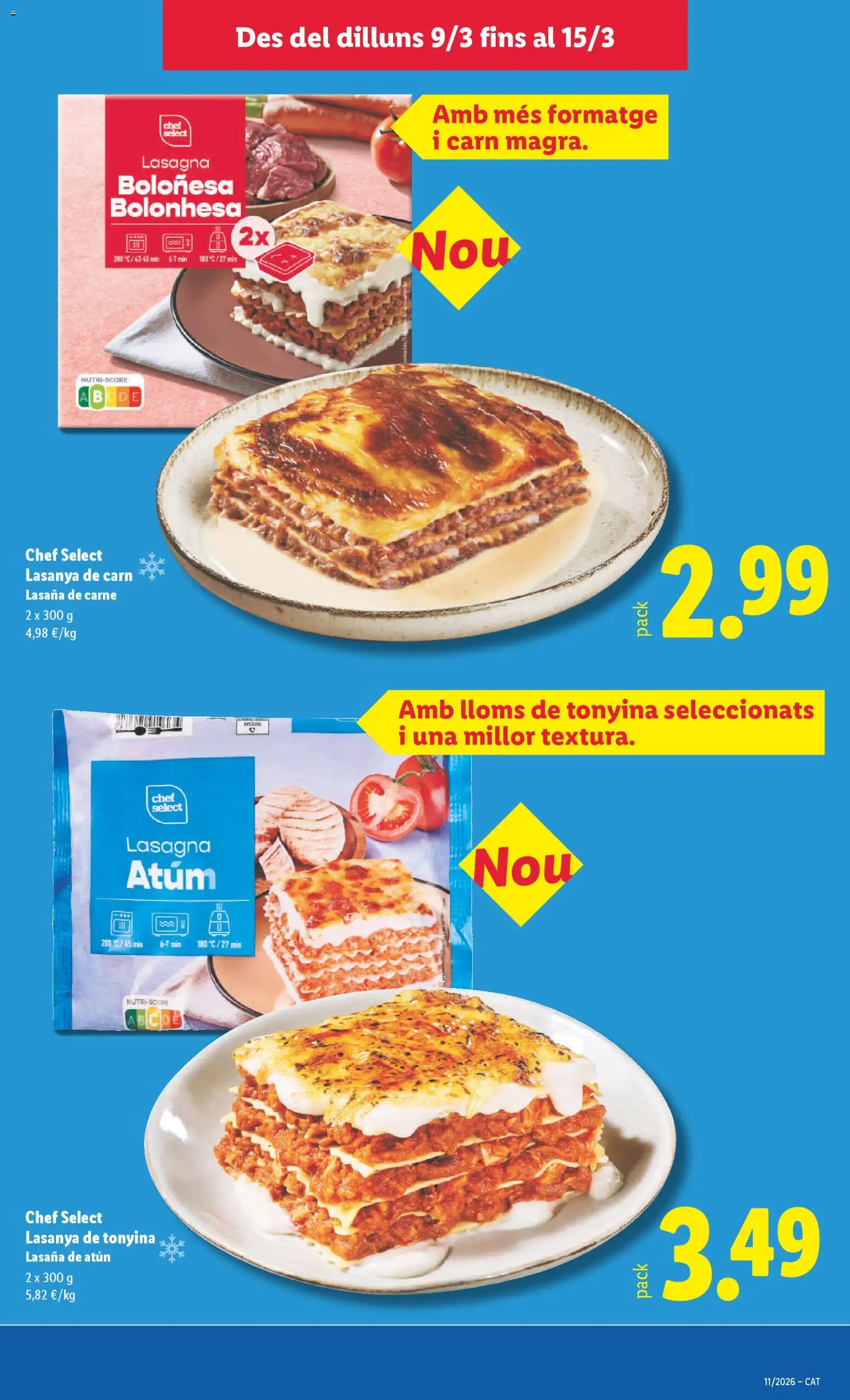 Lidl folleto │ válido desde el 09.03.2026 | Página: 19 | Productos: Lasaña