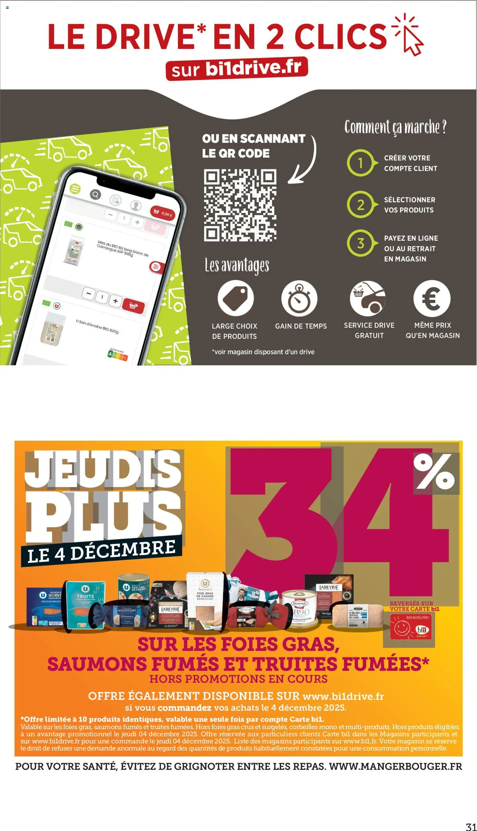 {H1} | Page: 32 | Produits: Foie Gras de Canard, Riz, Saumon, Riz long blanc