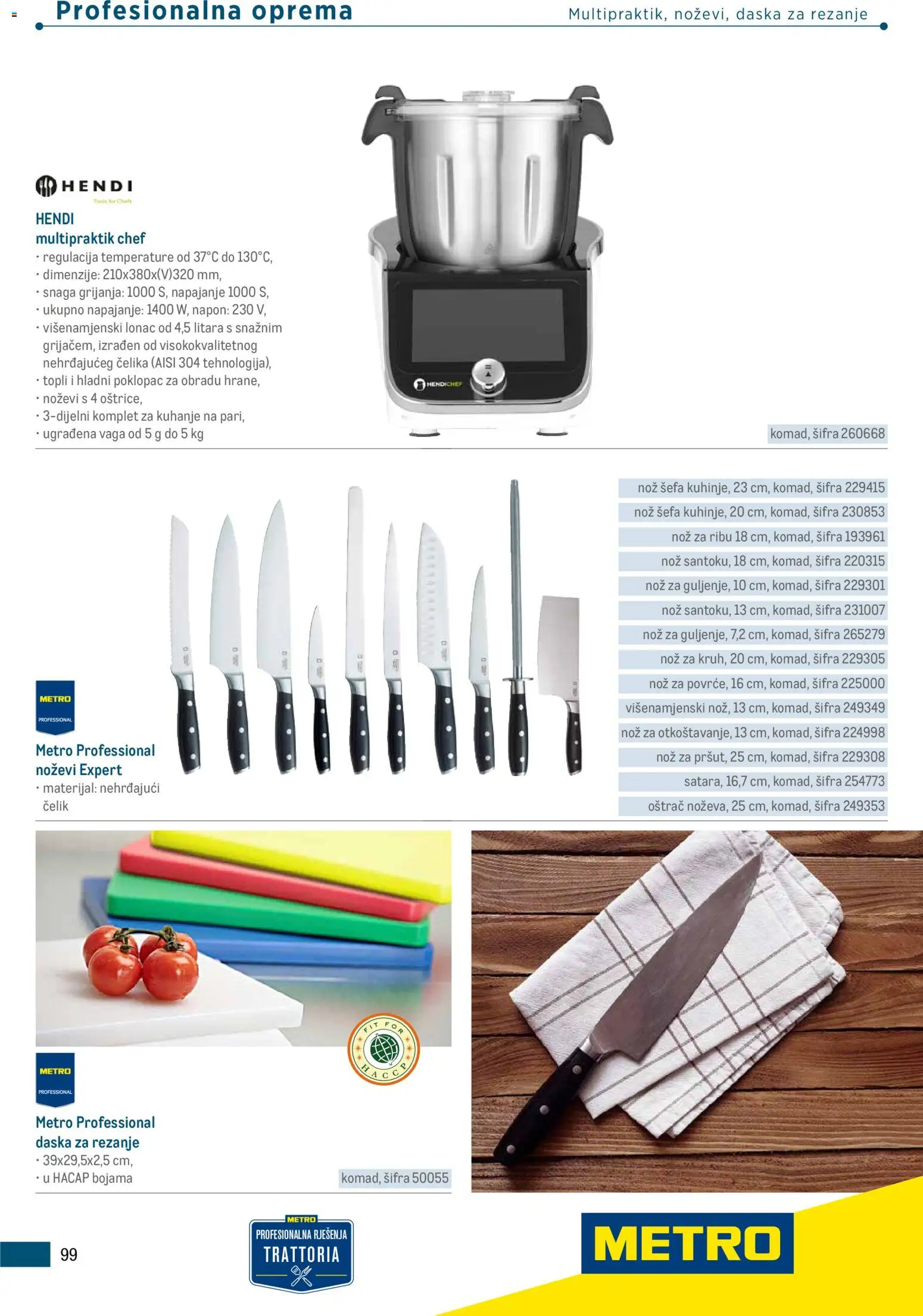 Metro katalog | vrijedi od 05.03.2026 | Stranica: 99 | Proizvodi: Nož, Lonac, Daska za rezanje, Vaga