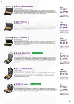 Náhled letáku Expert elektro katalog - ECG - Malé domácí spotřebiče od 01.10.2024 | Strana: 11 | Produkty: Grilování, Chleba, Gril, Sendvičovač