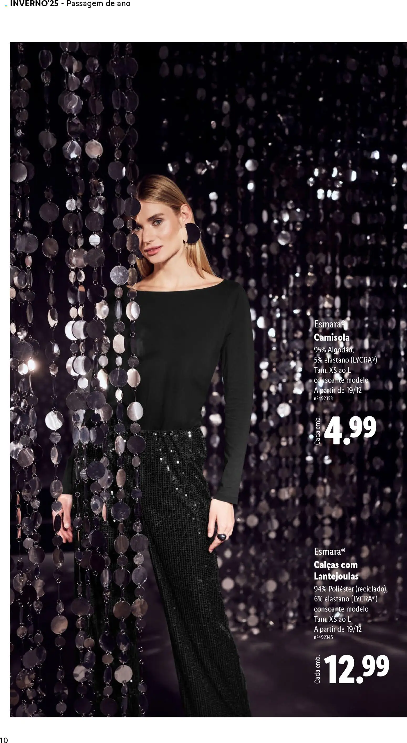 Lidl folheto │ válido de 01.12.2025 | Página: 10 | Produtos: Calças, Camisola