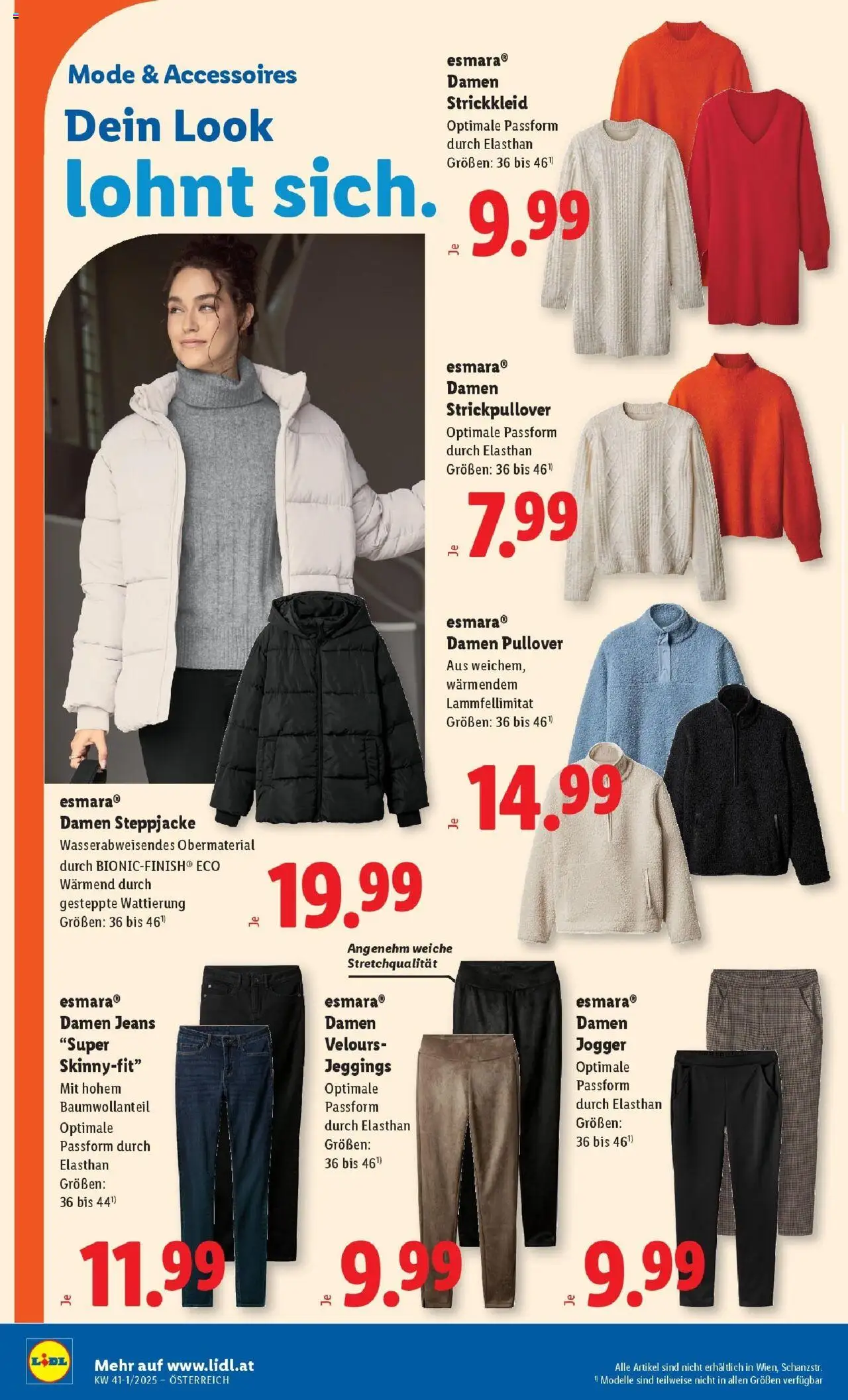 Lidl Flugblatt - Wien, Langenzersdorf, Zwettl gültig ab 02.10.2025 | Seite: 28 | Produkte: Pullover, Jeans