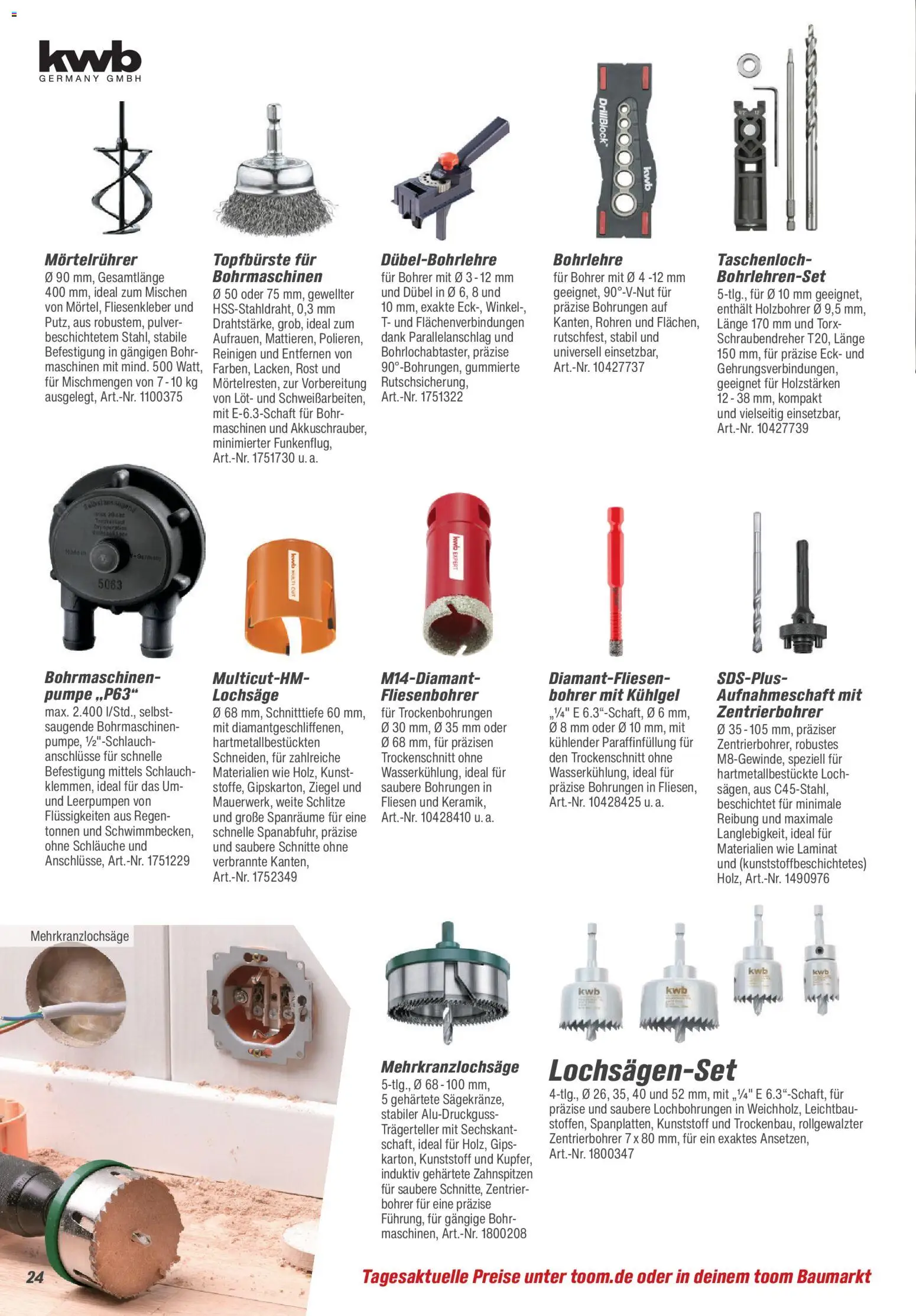 Toom Baumarkt Maschinen & Werkstatt 2026 – gültig ab 01.01.2026 | Seite: 24
