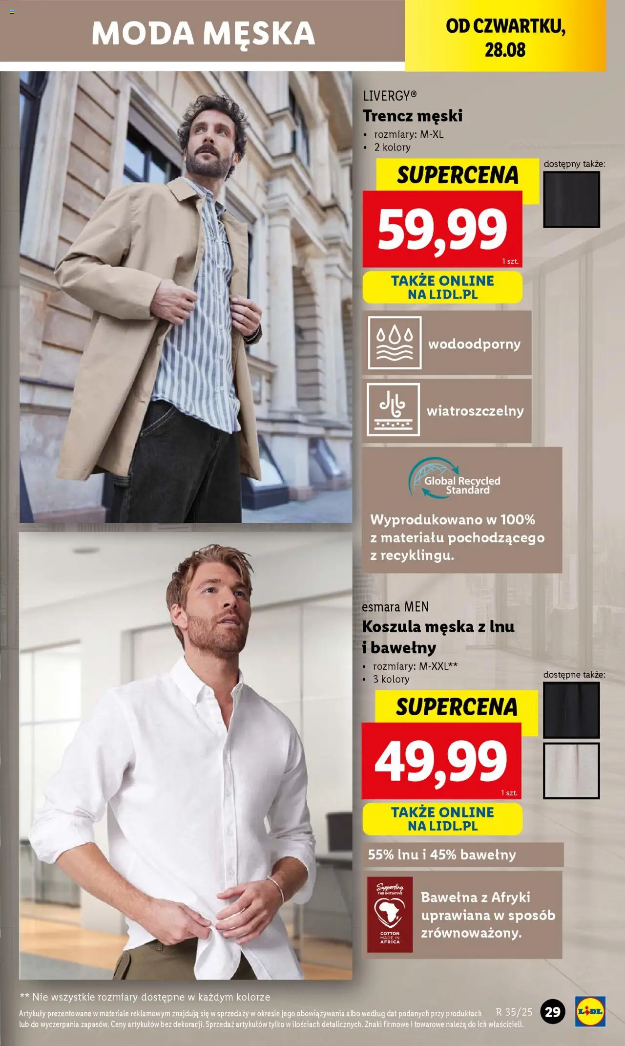 Lidl Katalog od 25.08.2025 | Strona: 29 | Produkty: Koszula