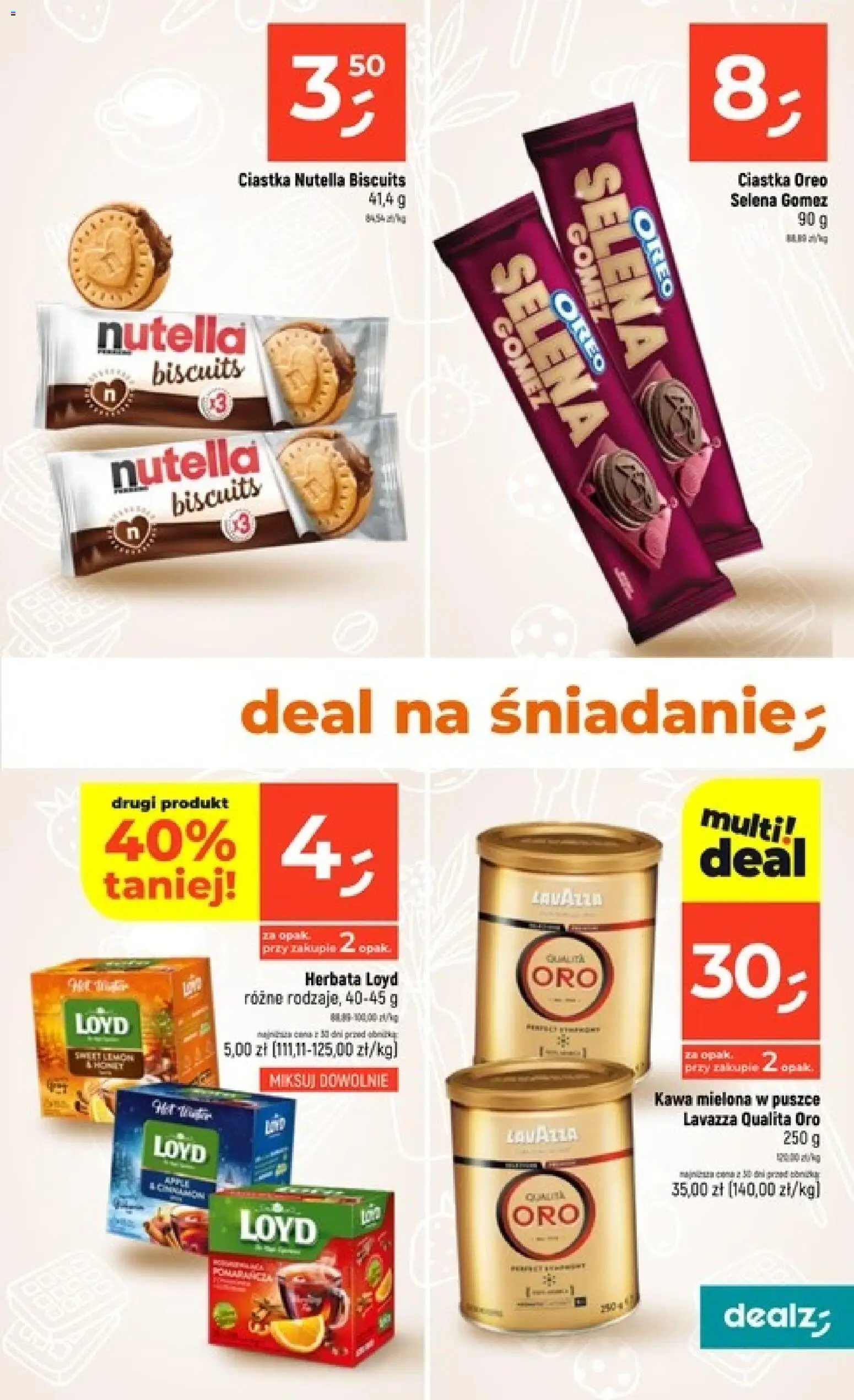 Dealz Gazetka od 12.02.2026 | Strona: 9 | Produkty: Lavazza, Kawa, Herbata, Ciastka