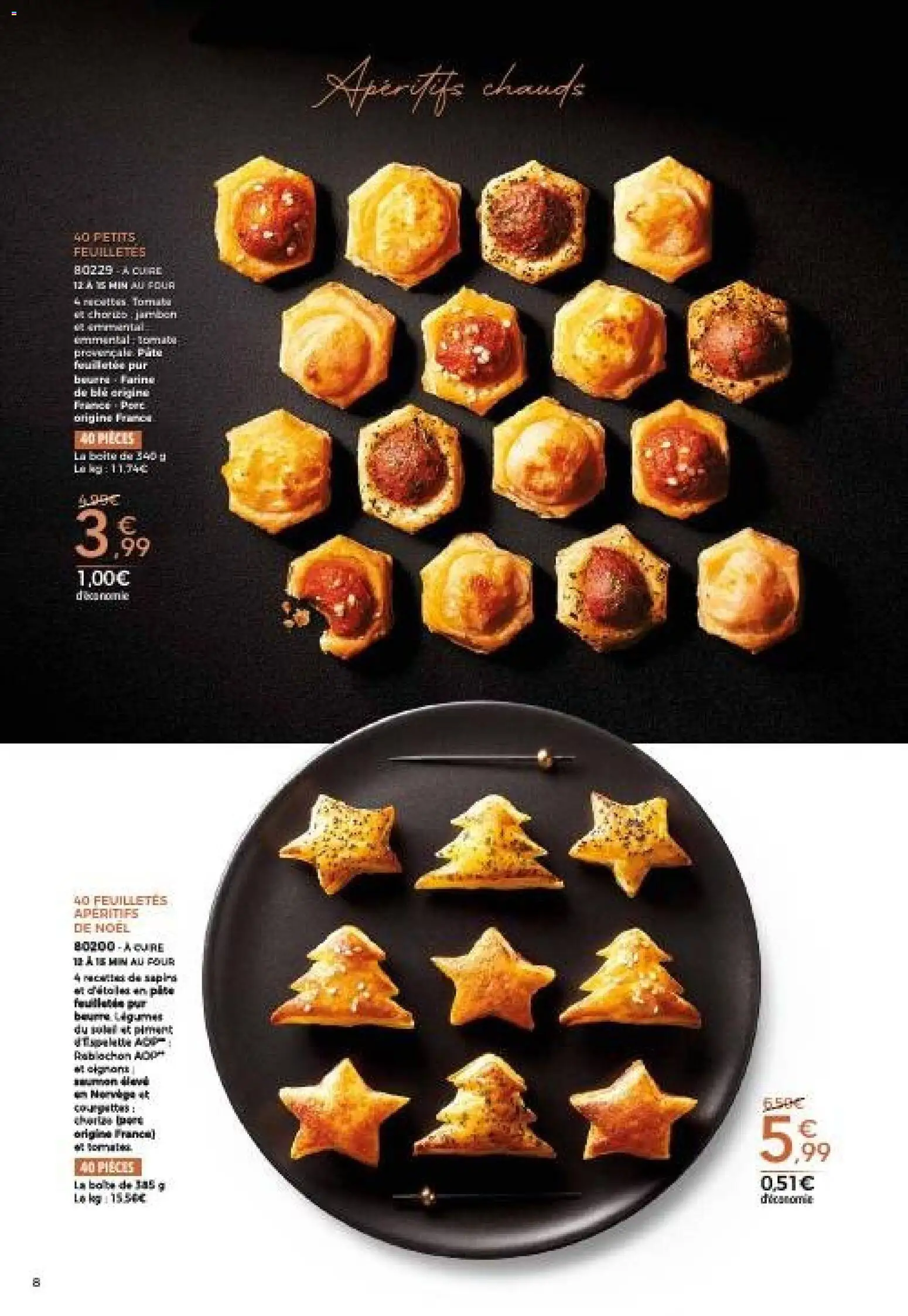 {H1} | Page: 8 | Produits: Reblochon, Four, Piment, Beurre