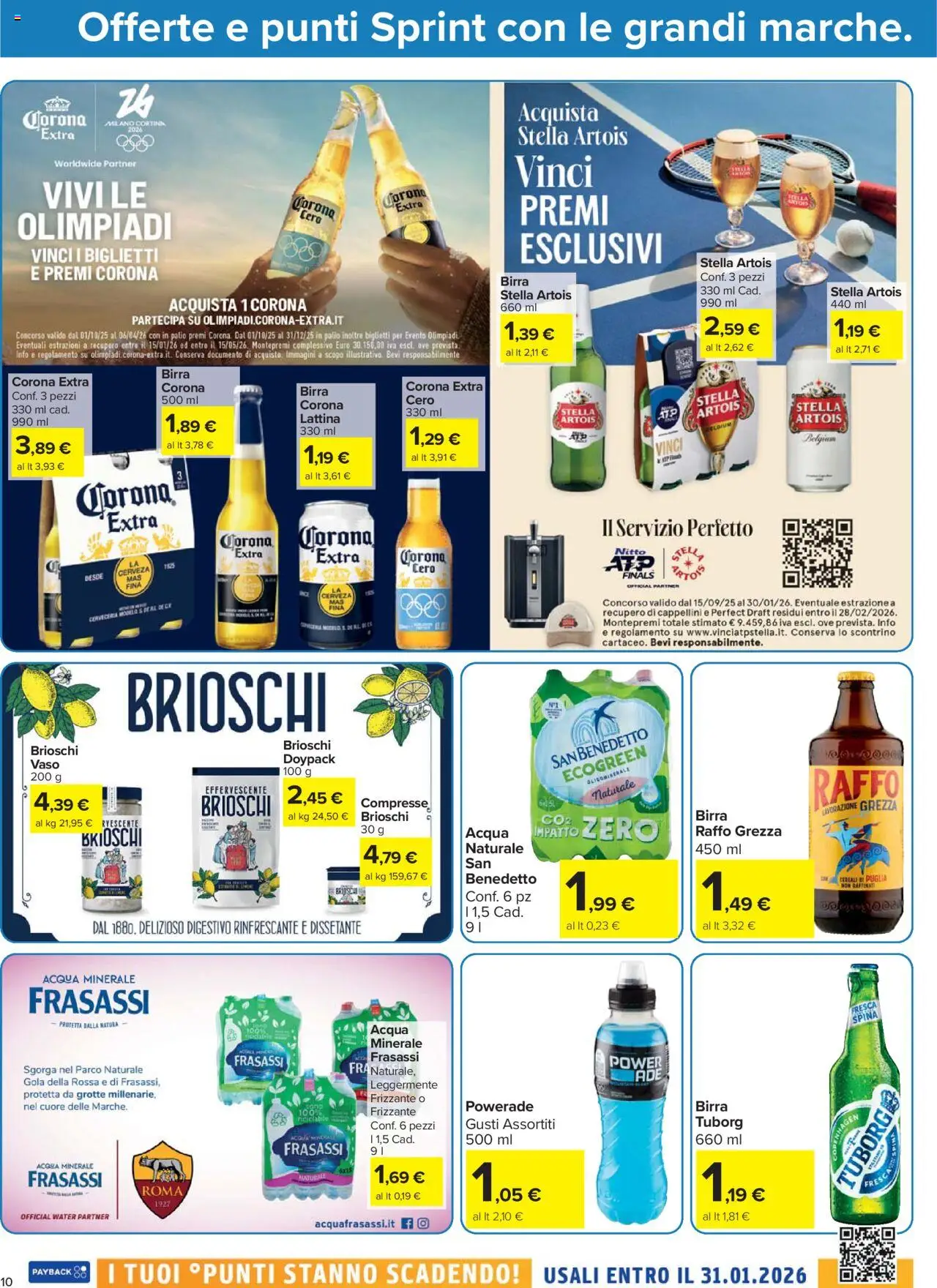 Volantino Carrefour del 20.10.2025 | Pagina: 10 | Prodotti: Cereali, Acqua, Acqua minerale, Vaso