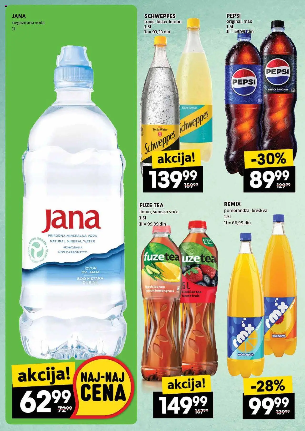 Roda katalog - važi od 14.08.2025 | Strana: 38 | Proizvode: Schweppes, Voda, Mineralna voda, Breskva