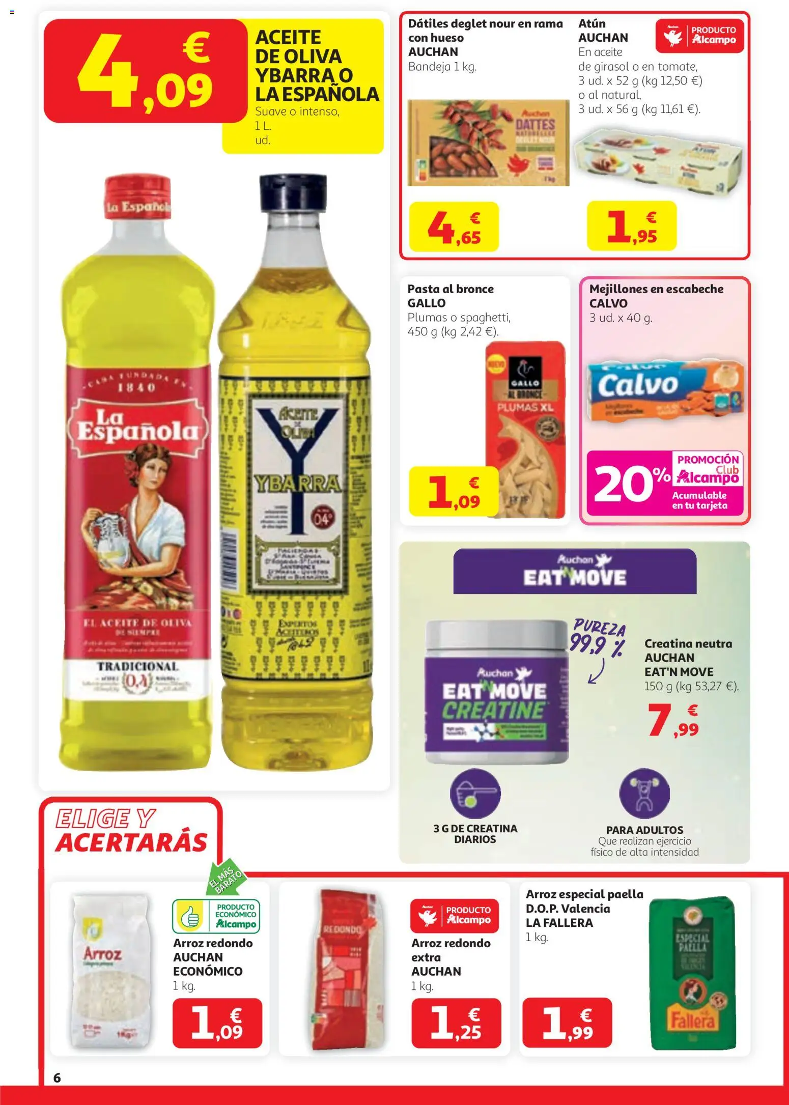 Alcampo SST Nacional │ válido desde el 12.03.2026 | Página: 6 | Productos: Aceite, Arroz, Aceite de oliva, Bandeja